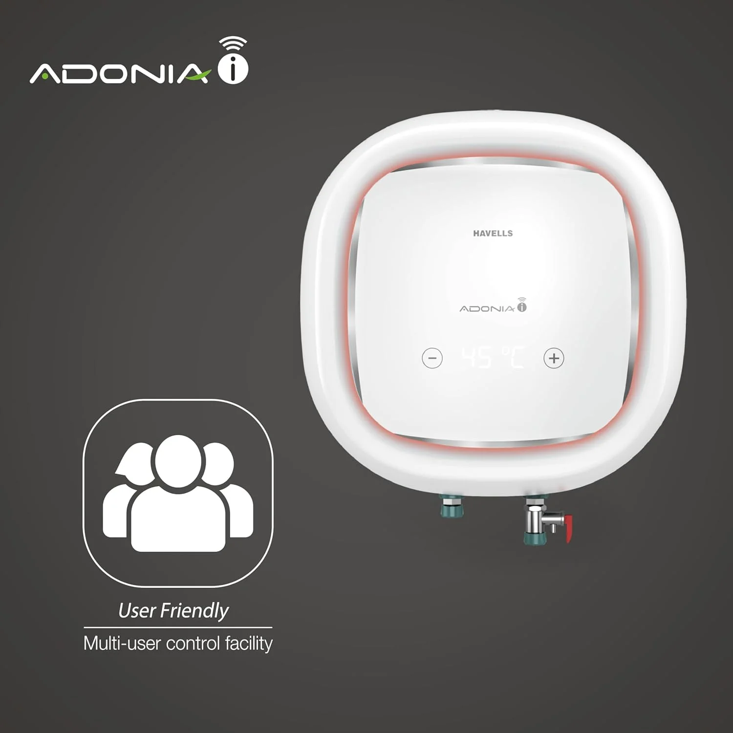 Havells Adonia i 25L 5-Star Smart Storage Water Heater (Geyser) with Wi-Fi Control, Digital Display & LED Indicators – White - Image 8