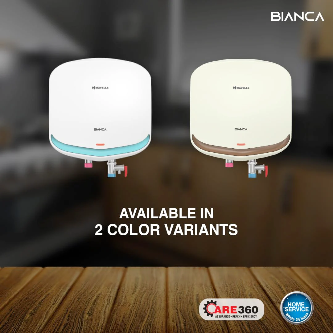 Havells Bianca 3 Litre Instant Water Heater(Geyser)| Bi Color LED IndicatorGlass Coated Anti-Rust Tank|Heavy Duty 3 Pin moulded Plug Top|Warranty: 5 Year on Inner Tank &amp; 3 Year on element (White Blue) - Image 9