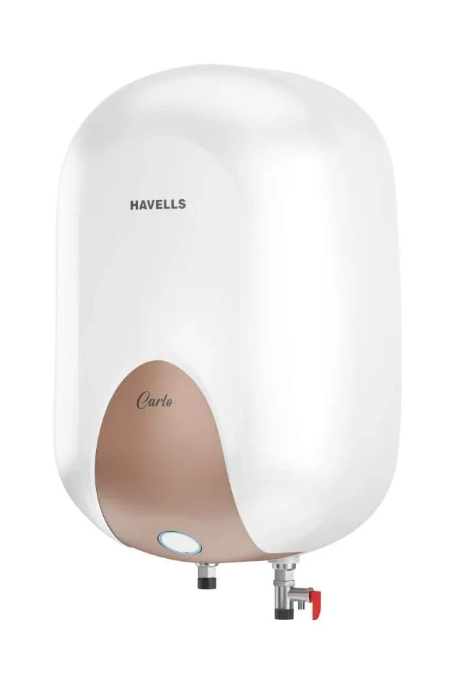 Havells Carlo 25L Premium Geyser | Feroglas Inner Tank, Smart LED Indicator, Dual Safety System | For High-Rise Buildings 7-Year Tank Warranty (White Champagne Gold, 25 Liter) - Image 4