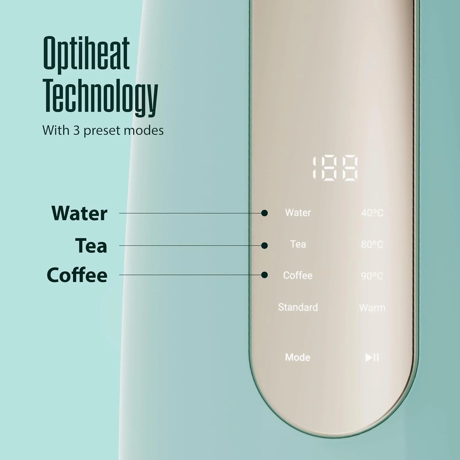 Havells CRAFT Kettle | OptiHeat Tech for Custom Temperature Setting - Image 8