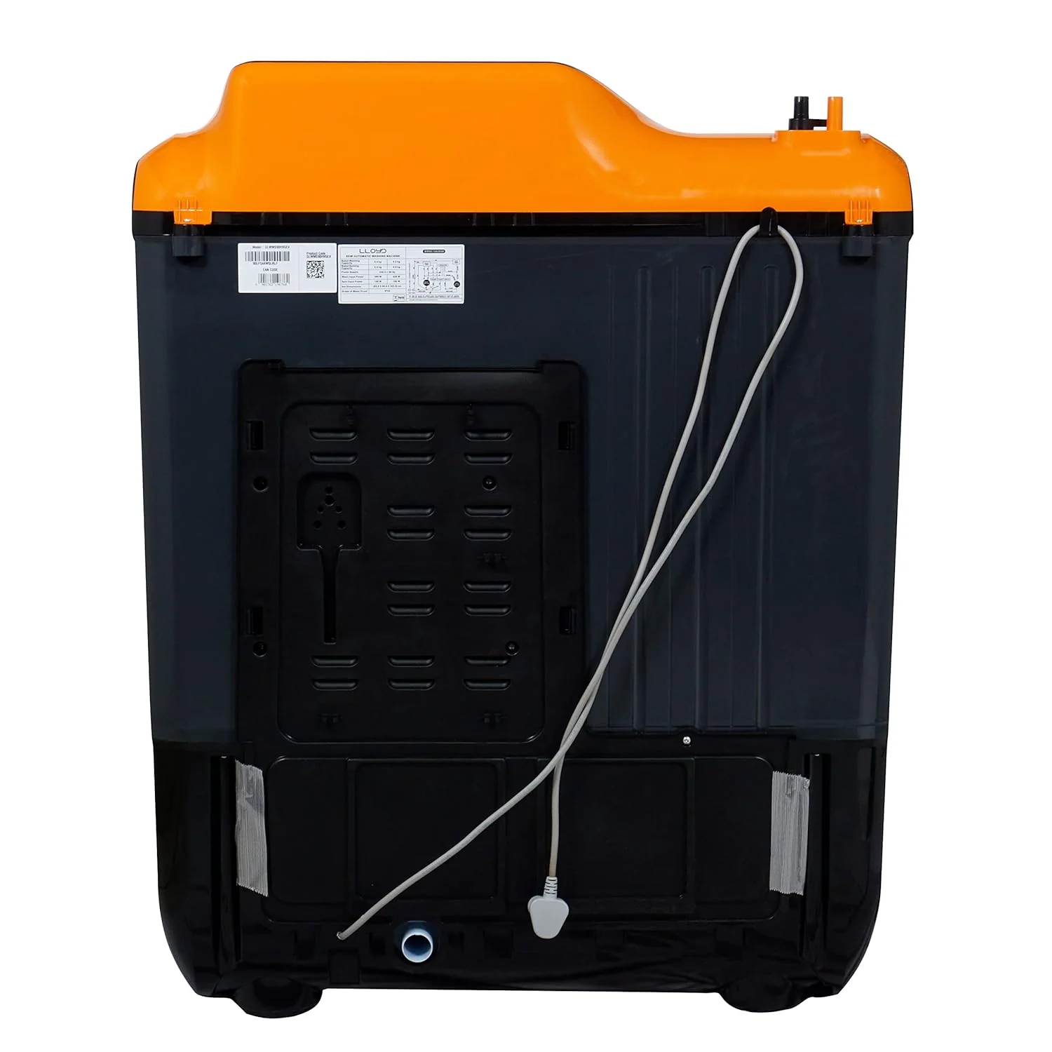 Havells-Lloyd 9 Kg 5 Star Elente XL Semi-Automatic Top Loading Washing Machine (GLWMS90HVGEX, Orange &amp; Grey) - Image 4