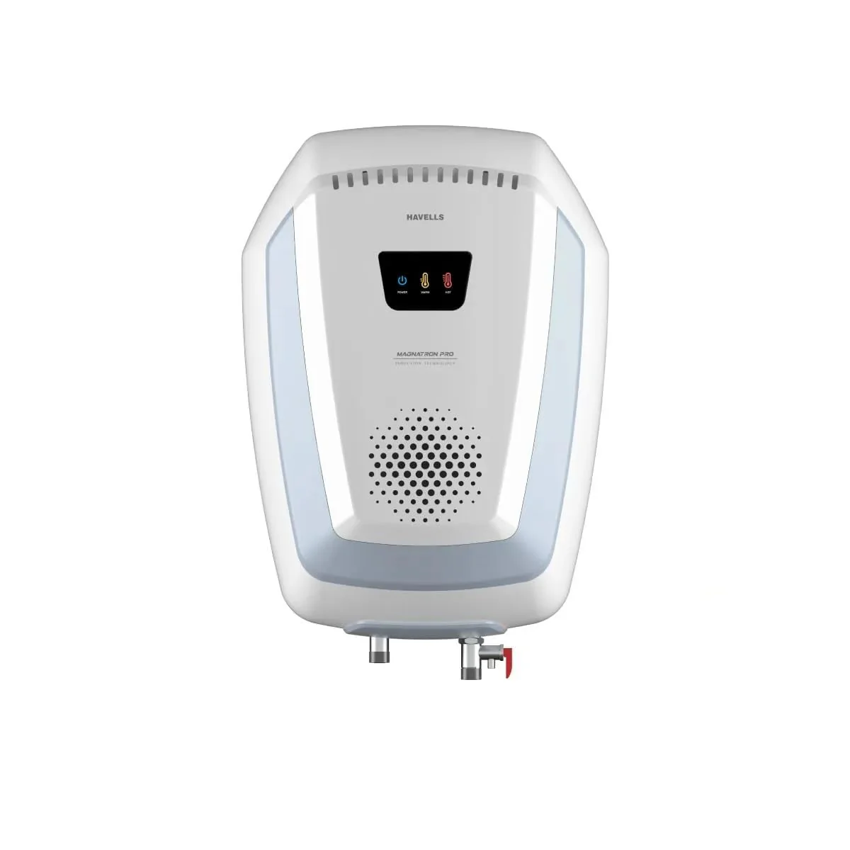Havells Magnatron Pro 4S 15L Storage Water Heater (Geyser) | 2000W | Induction Heat Transfer Technology | White Blue