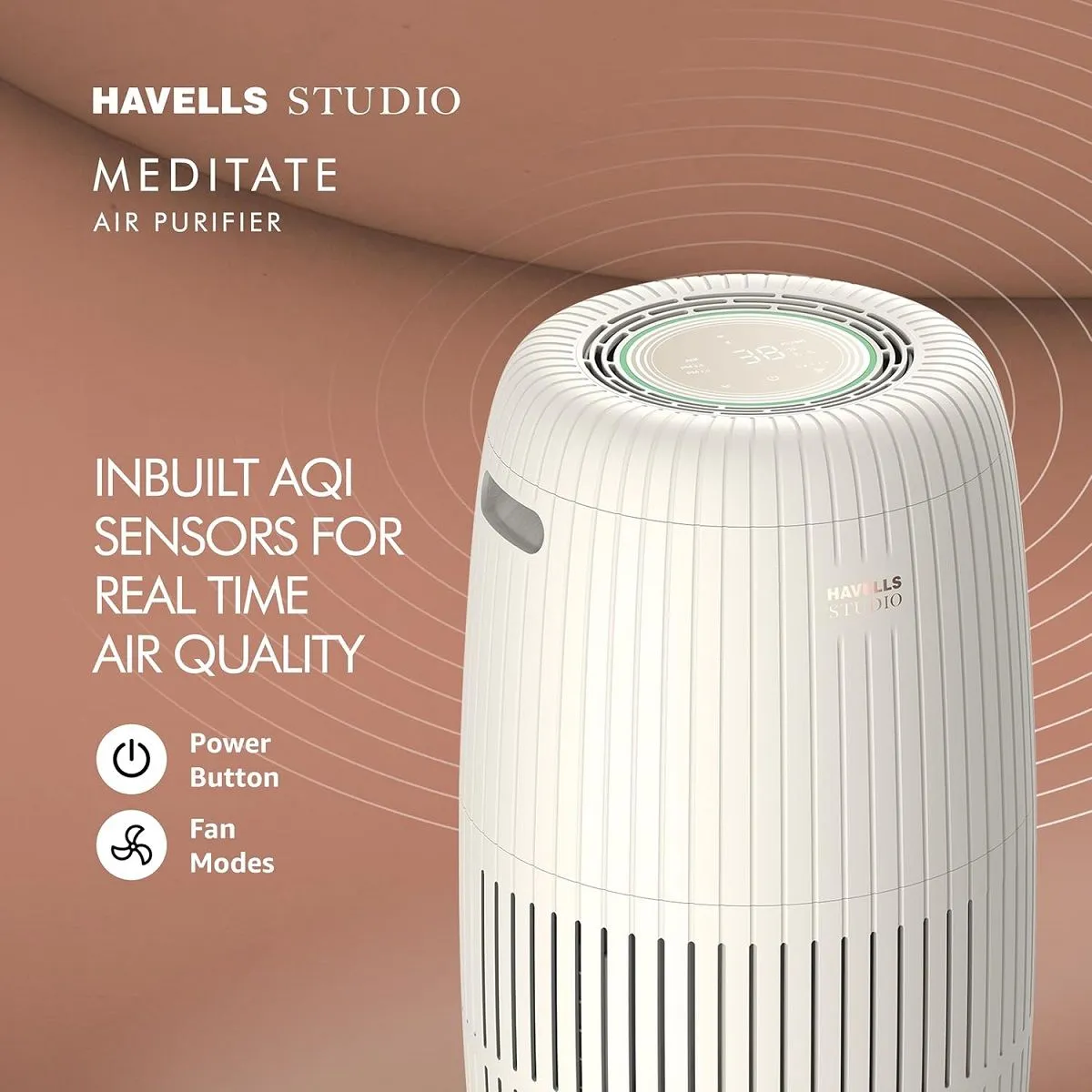 Havells Meditate AP 250 Pearl Air Purifier (GHRAPERW50) – Advanced Air Purification, White - Image 4