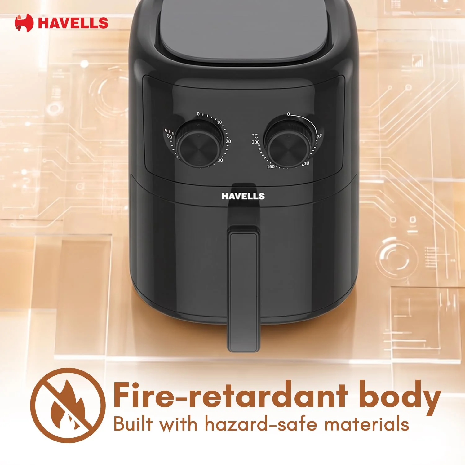 Havells Prolife Aero 4.2L Air Fryer | 6-in-1 Cooking | 85% Less Oil | AeroCrisp Technology - Image 7