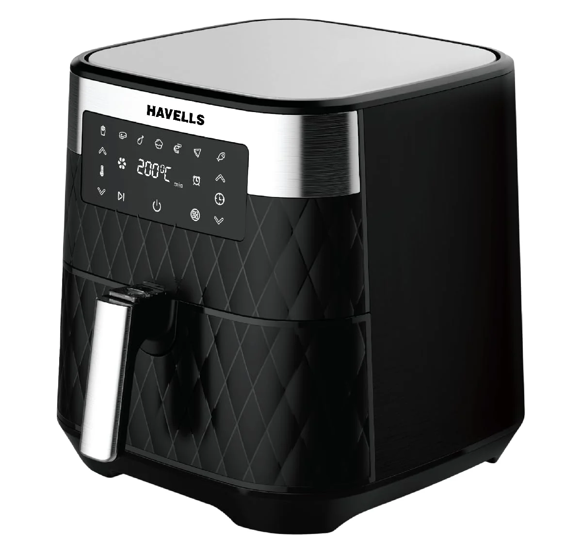 Havells Prolife Luxuria 5.5L Air Fryer | Digital Touch, 7 Preset Menu, 200°C, Low Oil Cooking (Open Box / Without Box)