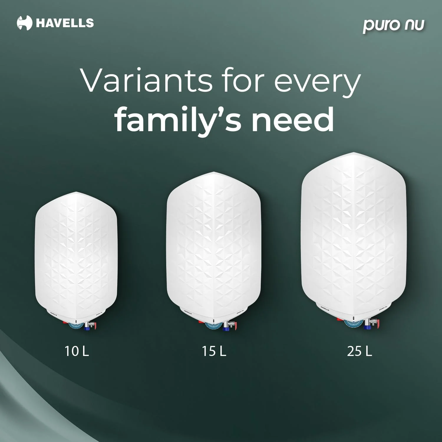 Havells Puro Nu 25L Storage Water Heater(Geyser)|Faster Heating|Safer to use|Saves electricity|Engineered for Hard Water|Glass Coated Anti Rust Tank|Mcoloy Heating Element|Jog Dial Temp. setting knob - Image 8