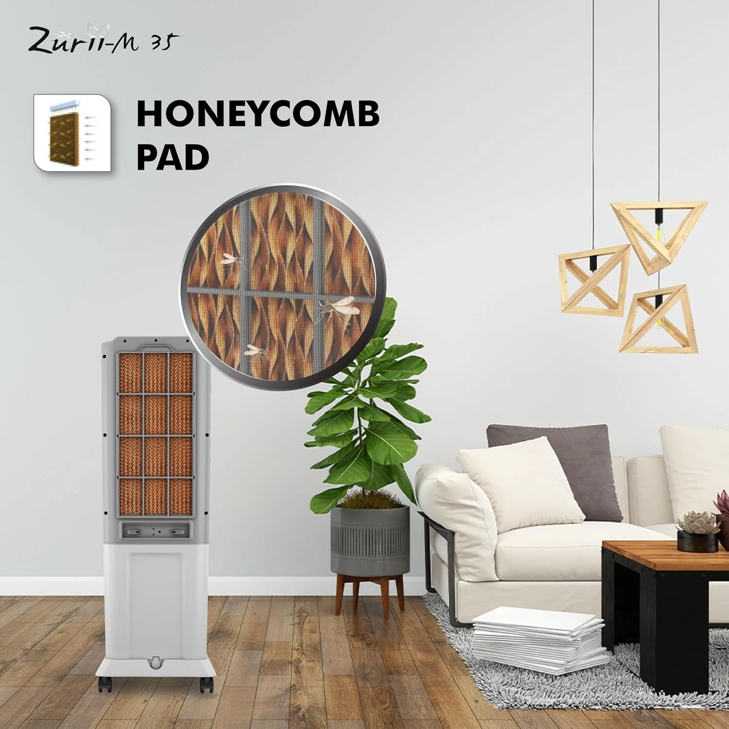 Havells Zurii-M 35L Tower Air Cooler | Powerful Air Delivery - Image 6