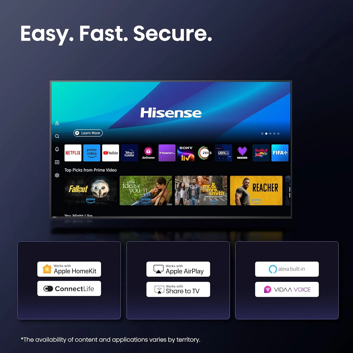 Hisense 139 cm (55 inches) U7Q Series 4K Ultra HD Smart QLED Mini LED TV 55U7Q (Black) - Image 4