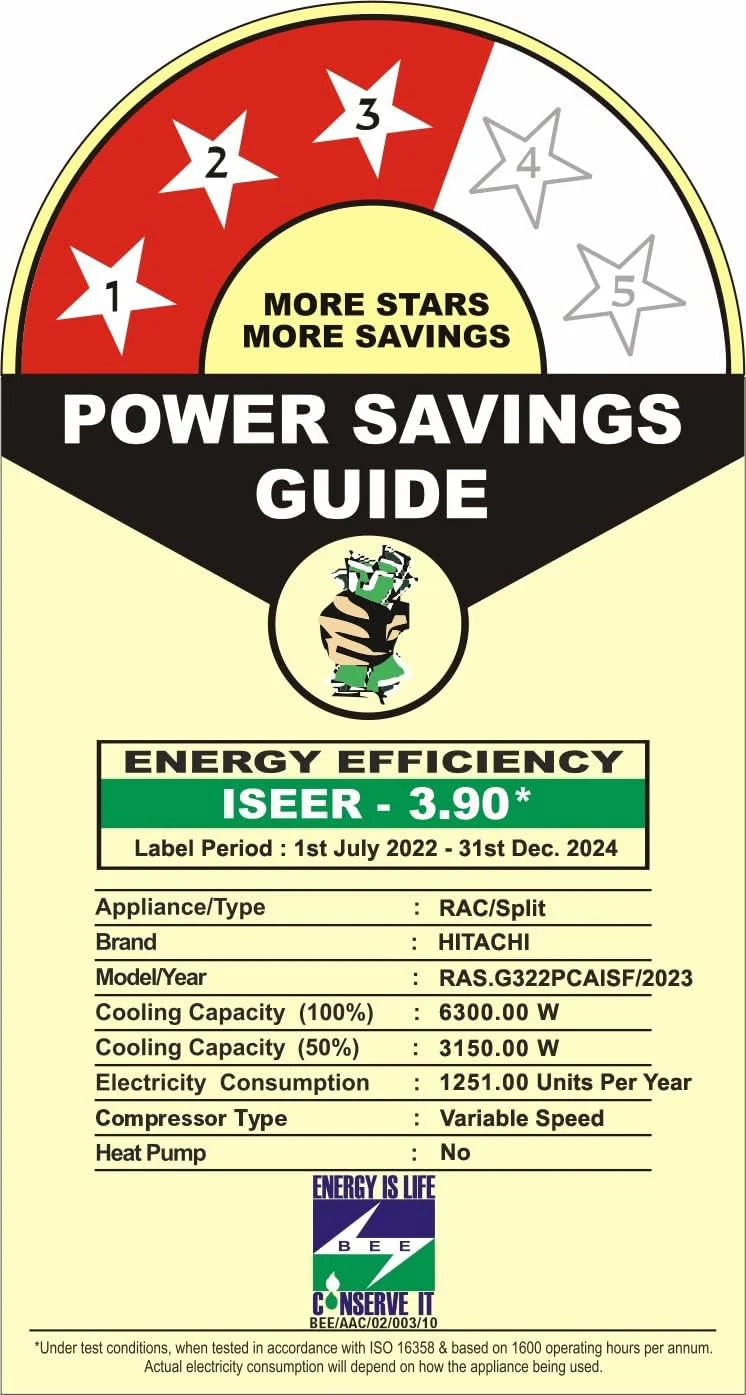 Hitachi 1.8 Ton 3 Star Inverter Split AC | 100% Copper | Xpandable+ | Ice Clean Frost Wash | Silent Air | R32 Refrigerant | White | RAS.G322PCAISF - Image 3