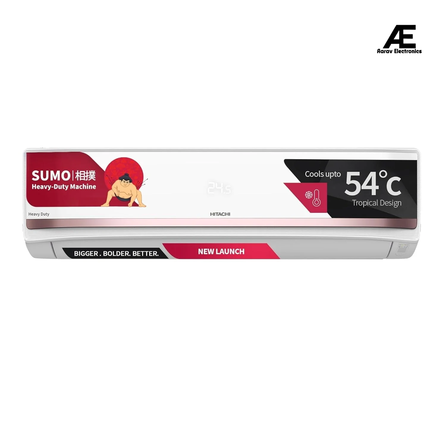 Hitachi 2 Ton 3 Star Heavy Duty Smart Inverter Split AC (Copper, Wi-Fi, Long air throw, Smart View Display, ice Clean, Hybrid Convertible, Anti-Bacterial Mesh Filter, RAS.Y324PCDISL, White)