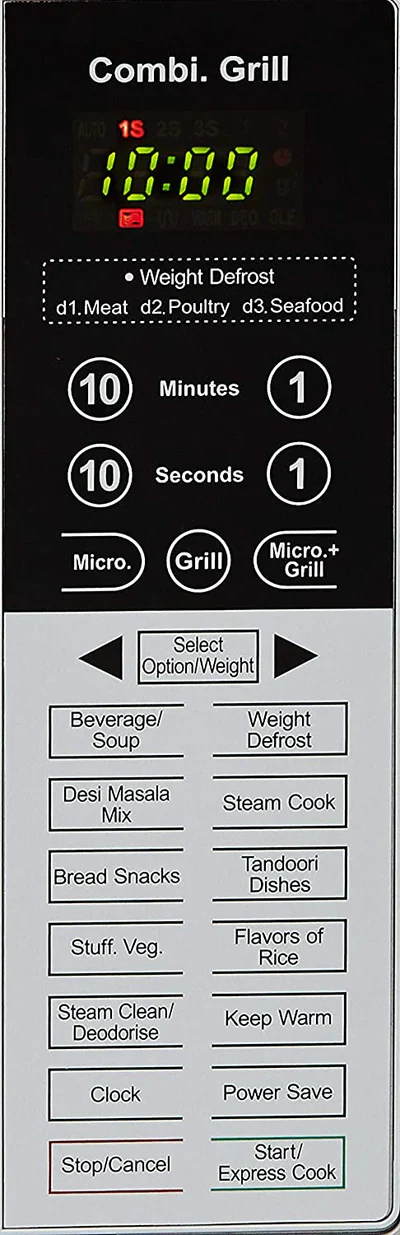 IFB 20PG4S 20L Grill Microwave Oven (Black/Silver, 61 Auto Cook Menus, Steam Clean, Express Cooking, Touch Keypad) - Image 4