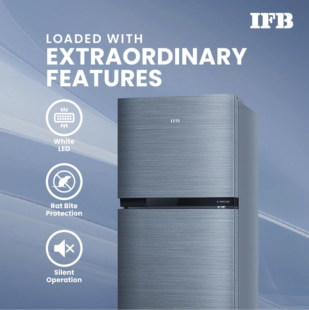IFB 241L 3 Star Frost Free Advanced Inverter Double Door Refrigerator (Eco Cool IFBFF-2913DBSE, Brush Grey, 7 in 1 Multi Mode with 360 Degree Cooling) - Image 6