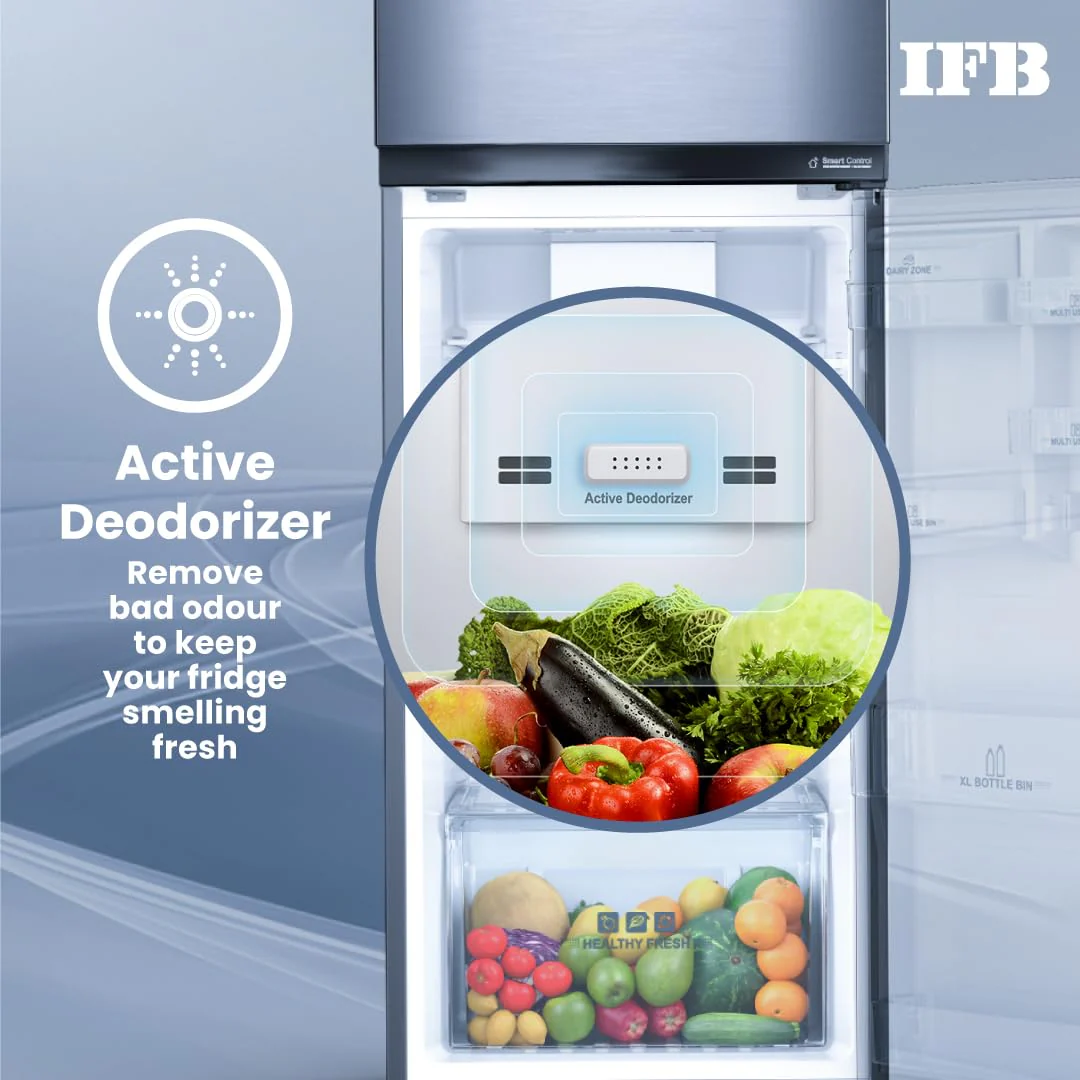IFB 243L 2 Star Frost Free Double Door Refrigerator (IFBFF-2902NBSE, Brush Grey) 7 in 1 Multi Mode with 360 Degree Cooling - Image 10