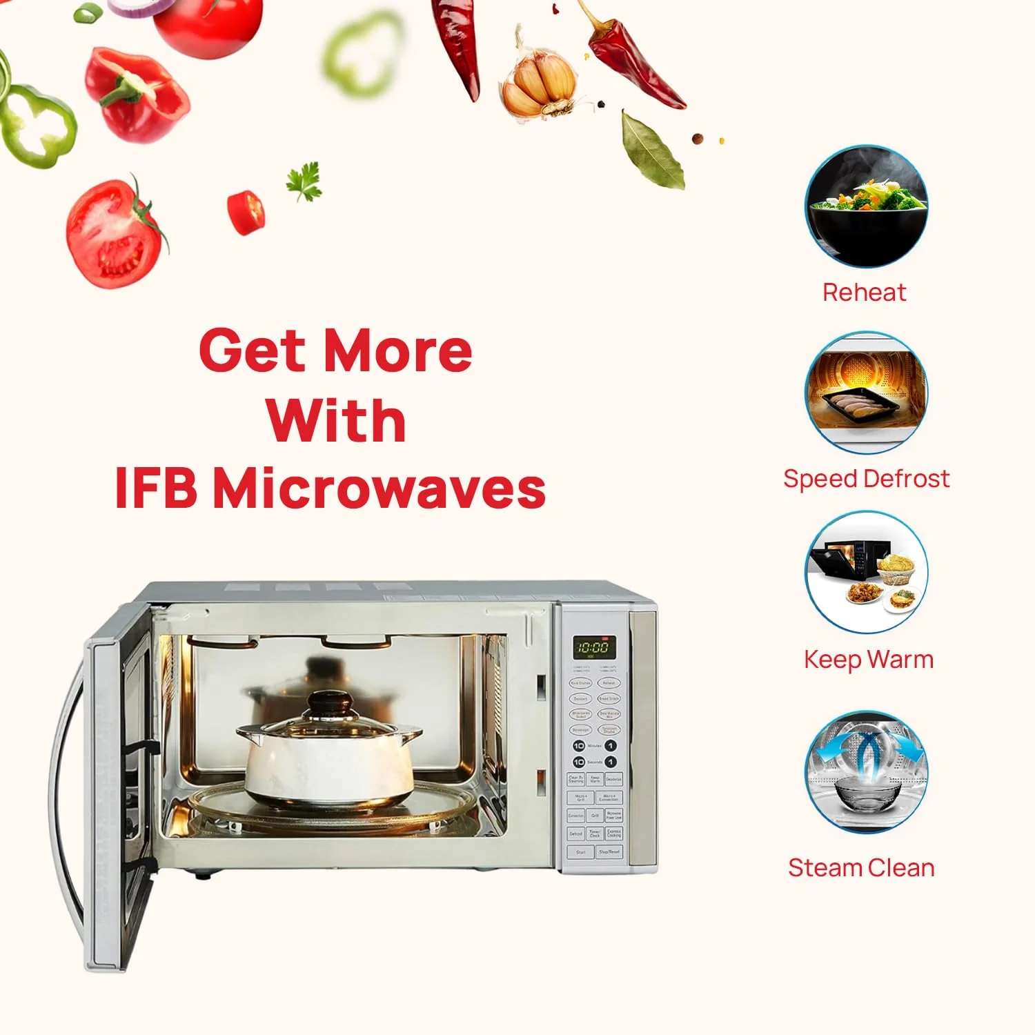 IFB 30 L Convection Microwave Oven (30SC4, Metallic Silver, with Starter Kit) - Image 4