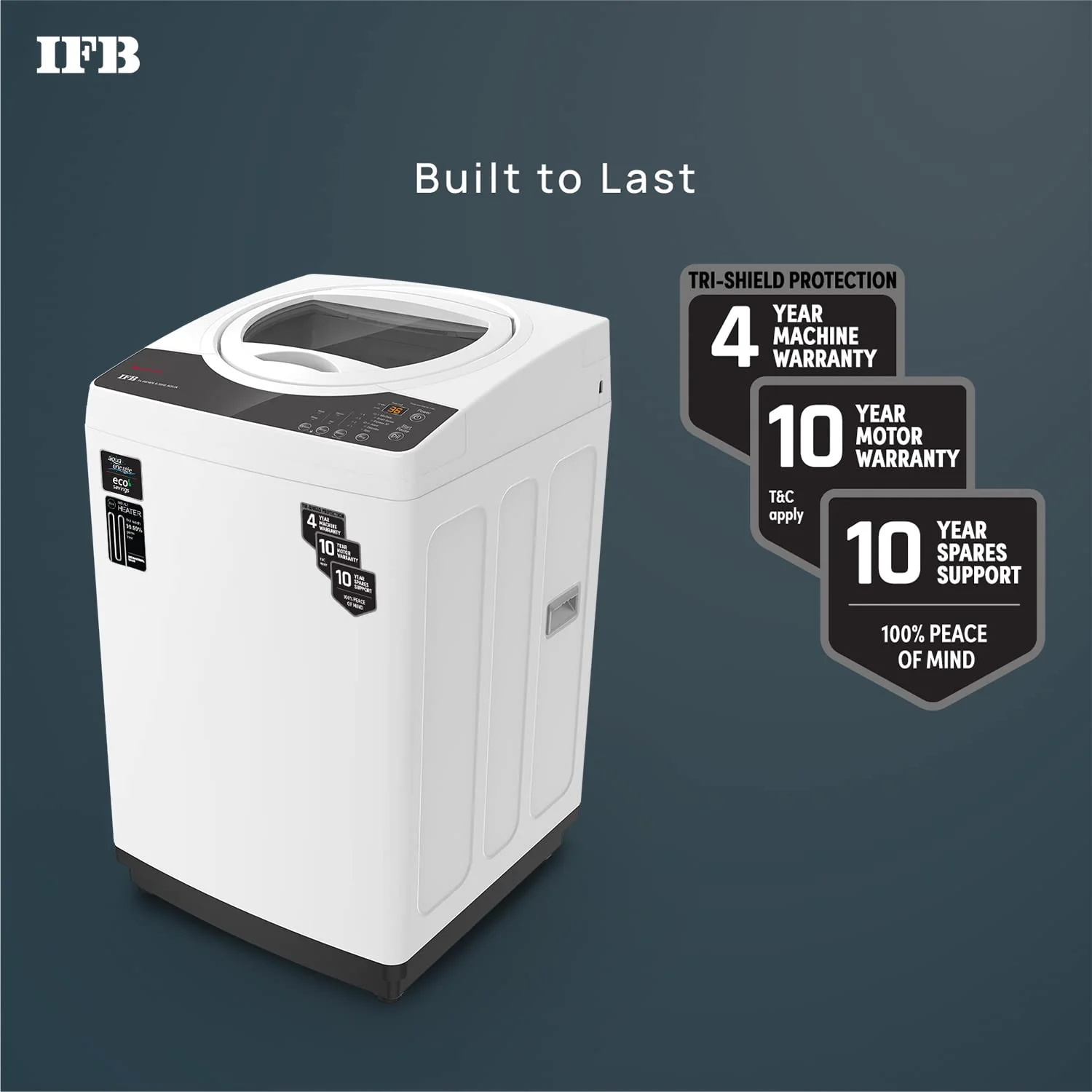 IFB 6.5 Kg 5 Star Fully Automatic Top Load Washing Machine Aqua Conserve (TL-REWS 6.5KG AQUA, White, 2X Power Steam, 4 Years Comprehensive Warranty) - Image 3