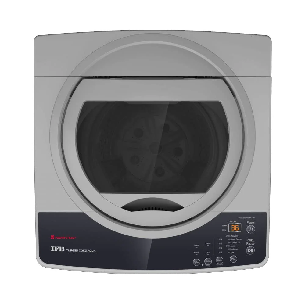 IFB 7.0 Kg 5 Star Top Load Washing Machine Aqua Conserve (TL-REGS 7.0KG AQUA, Medium Grey, 2X Power Steam, 4 Years Comprehensive Warranty) - Image 4