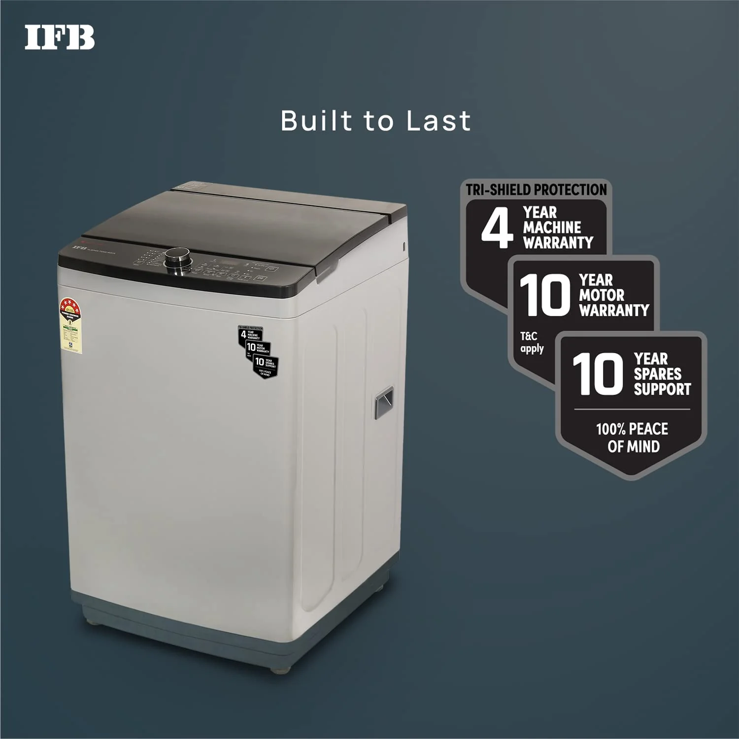 IFB 7.0 Kg Fully-Automatic Top Loading Washing Machine (TL-SPGS 7.0 KG Aqua, Medium Grey, 2X Power Steam, 4 Years Comprehensive Warranty) - Image 4