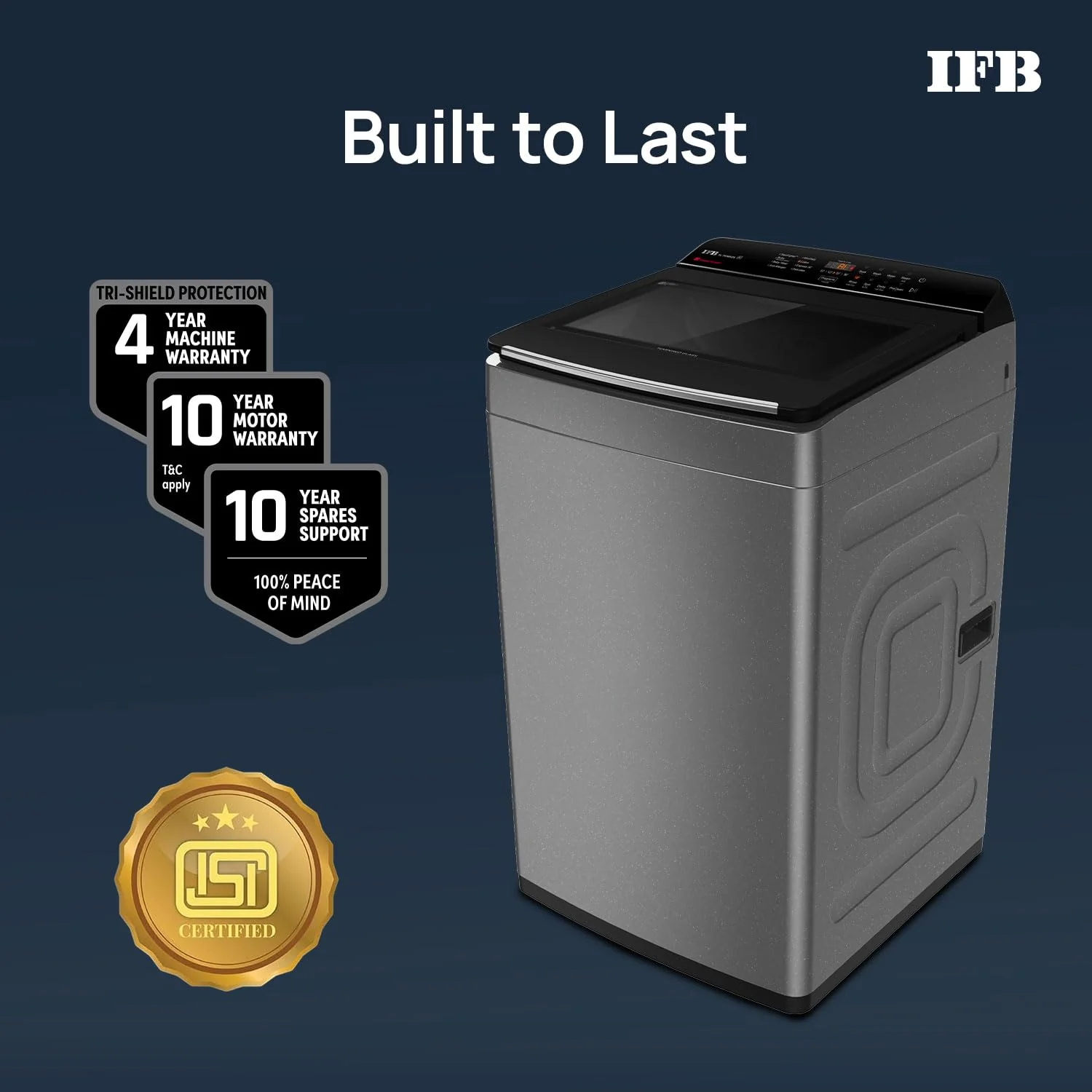 IFB 7.5 Kg 5 Star with DeepClean® Technology, AI Powered, Fully Automatic Top Load Washing Machine (TL751MS2S, PowerSteam®, Inbuilt Heater, Mystic Silver) - Image 2