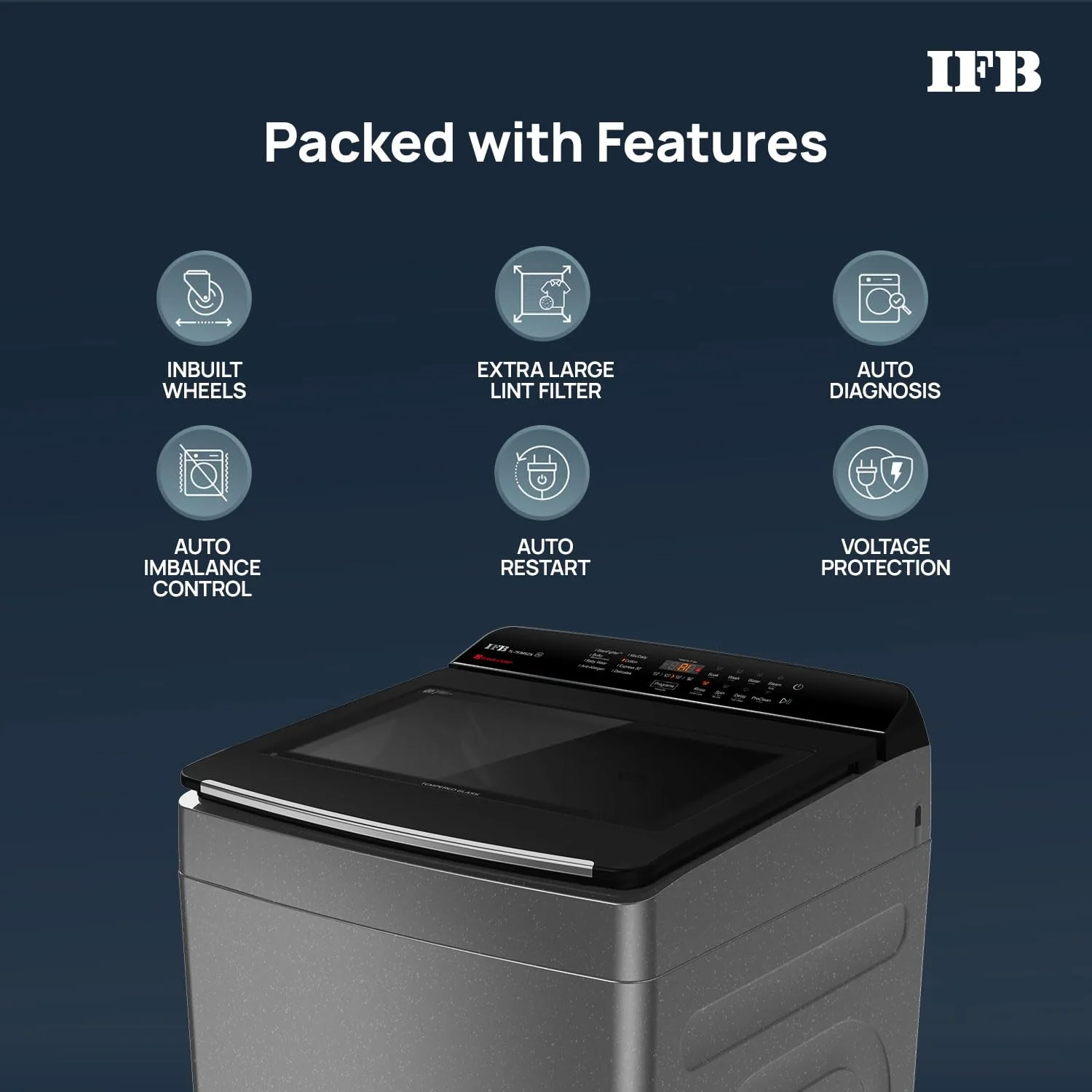 IFB 7.5 Kg 5 Star with DeepClean® Technology, AI Powered, Fully Automatic Top Load Washing Machine (TL751MS2S, PowerSteam®, Inbuilt Heater, Mystic Silver) - Image 3