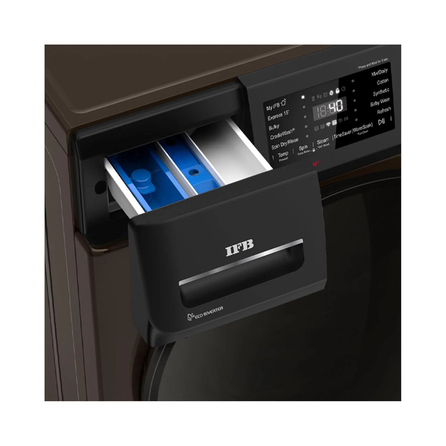 IFB 7 Kg 5 Star Powered by AI with 9 Swirl Wash, Fully Automatic Front Load Washing Machine (Serena MBN 7012 CMS, Steam Refresh Program with Eco Inverter, Mocha) - Image 6