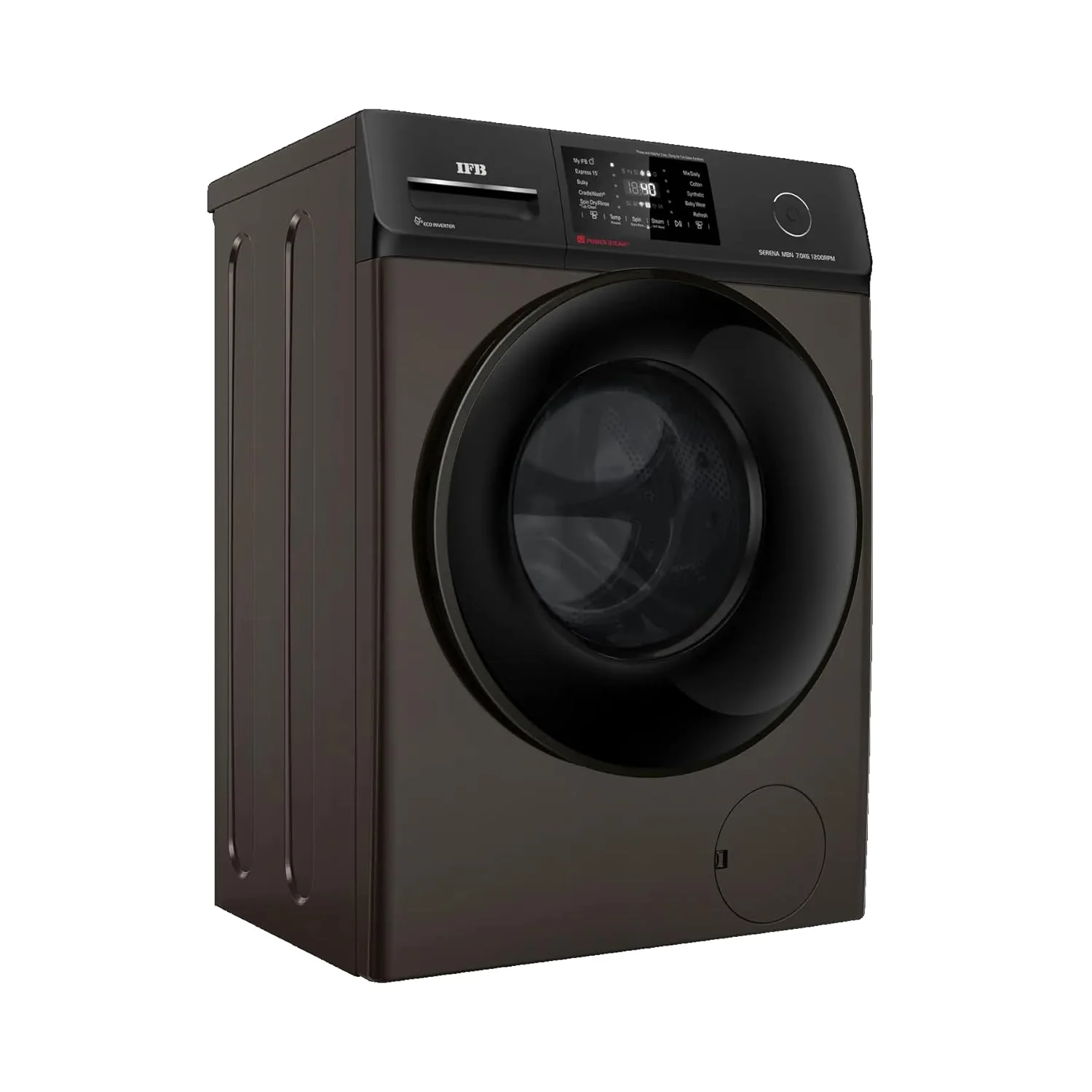 IFB 7 Kg 5 Star Powered by AI with 9 Swirl Wash, Fully Automatic Front Load Washing Machine (Serena MBN 7012 CMS, Steam Refresh Program with Eco Inverter, Mocha) - Image 9