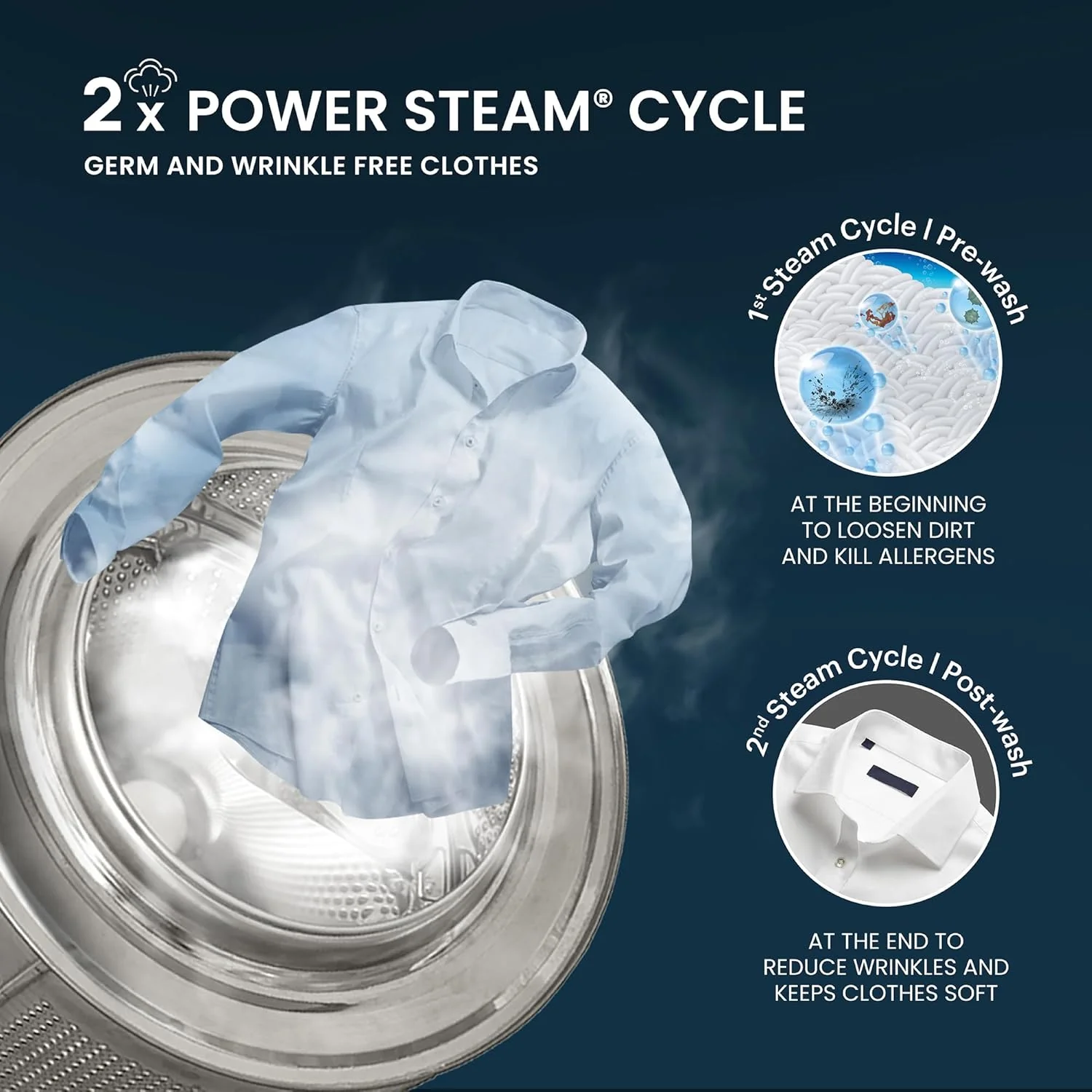 IFB  5 Star Powered by AI with 9 Swirl Wash, WiFi, Fully Automatic Front Load Washing Machine (Executive MBN 9014K CMS , Steam Refresh Program with Eco Inverter, Mocha) - Image 9
