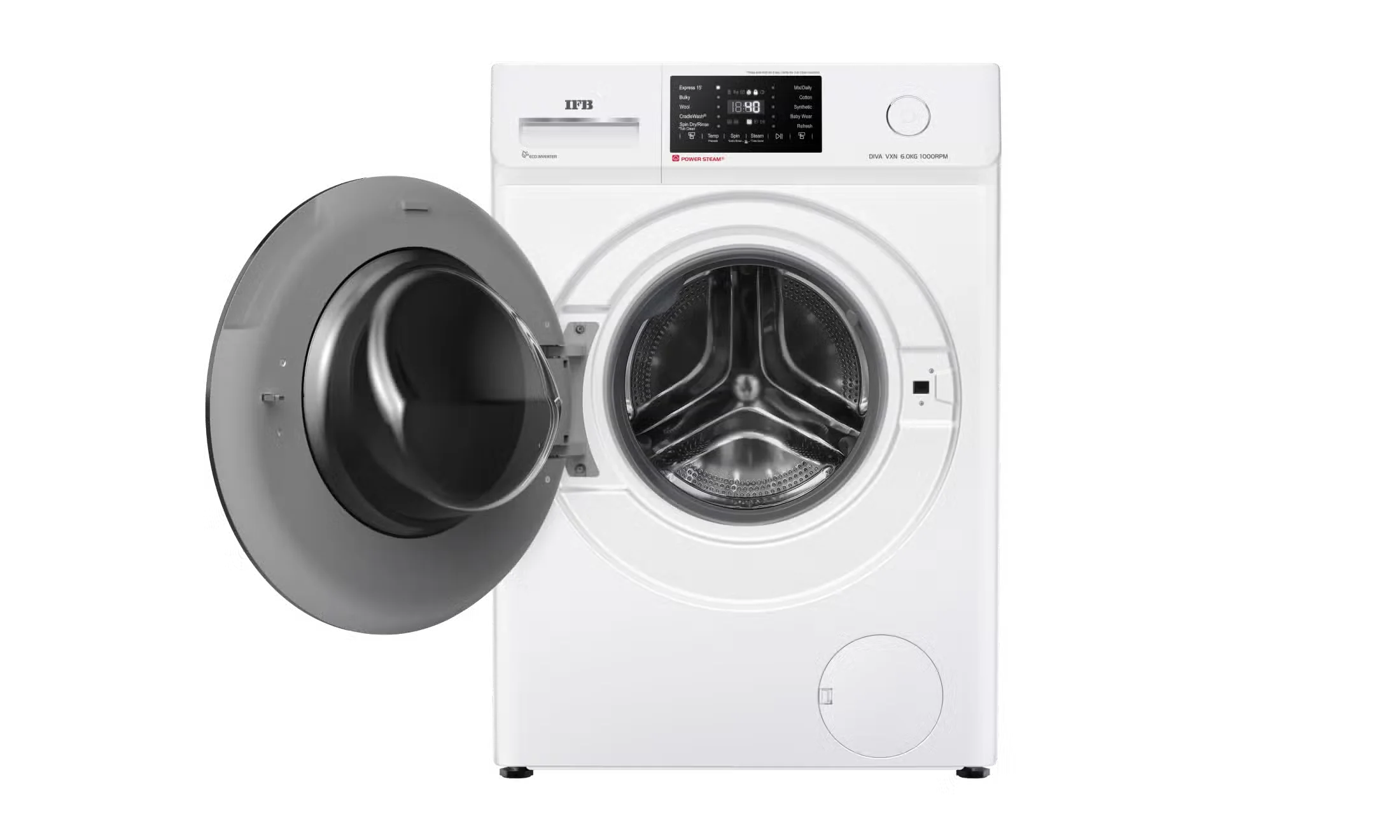 IFB DeepClean® 6 kg Front Load Washing Machine with Eco Inverter ,DIVA VXN 6010 CMS - Image 2