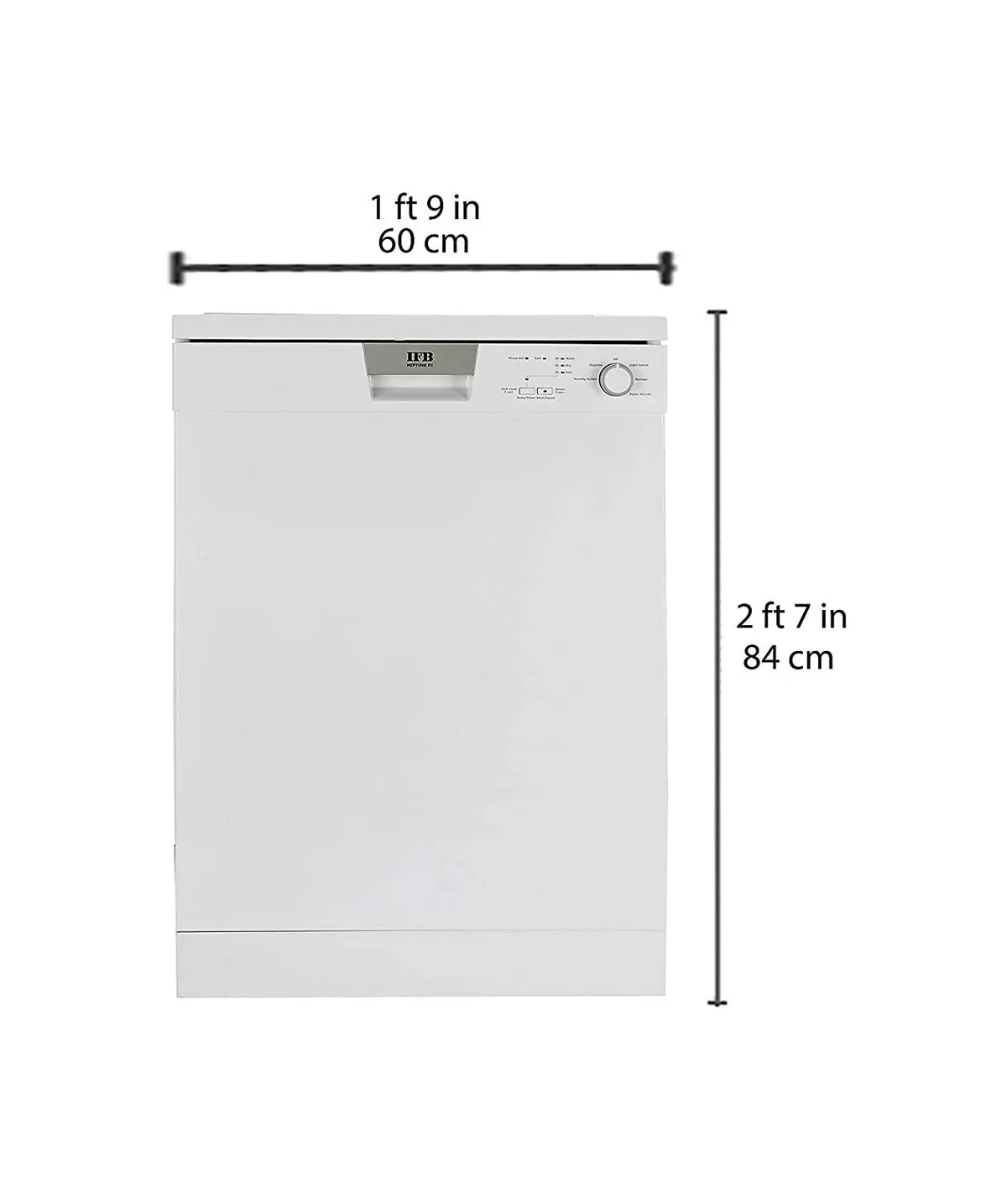 IFB Neptune FX Fully Dishwasher (12 Place Settings, White) - Image 4