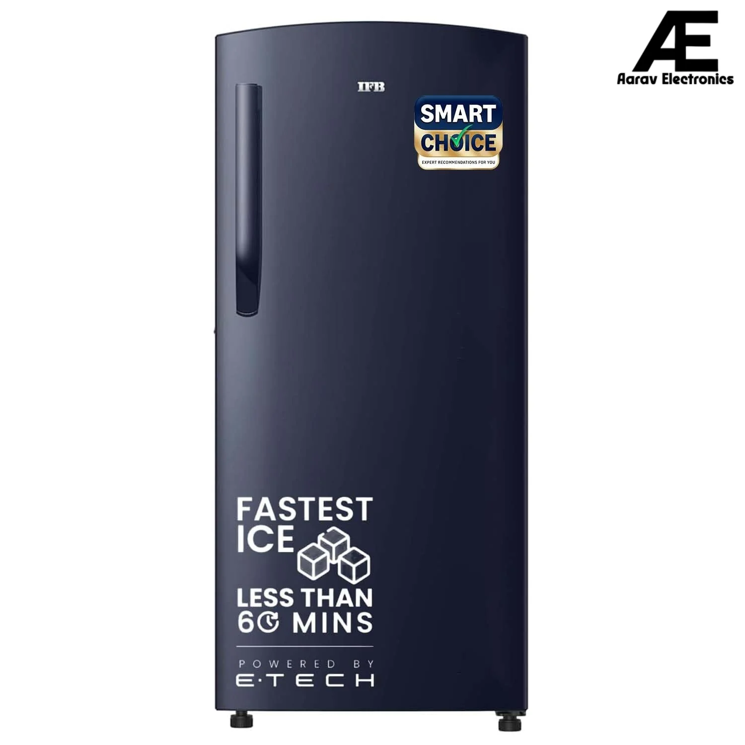 IFB Smart Choice 187L 2 Star Direct-Cool Single Door Refrigerator (IFBDC-2132NCSE, Blue) Extraordinary Storage with Humidity Controller