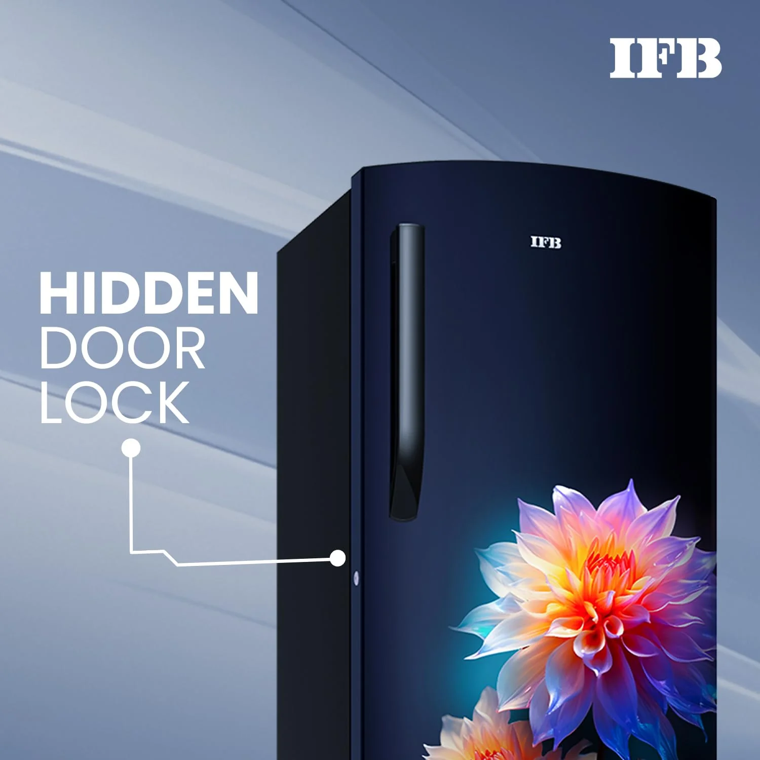 IFB Smart Choice 187L 4 Star Direct Cool Advanced Inverter Single Door Refrigerator (IFBDC-2134DBNED, Divine Bliss-Blue, Humidity Controller, Extraordinary Space with Base Drawer) - Image 6