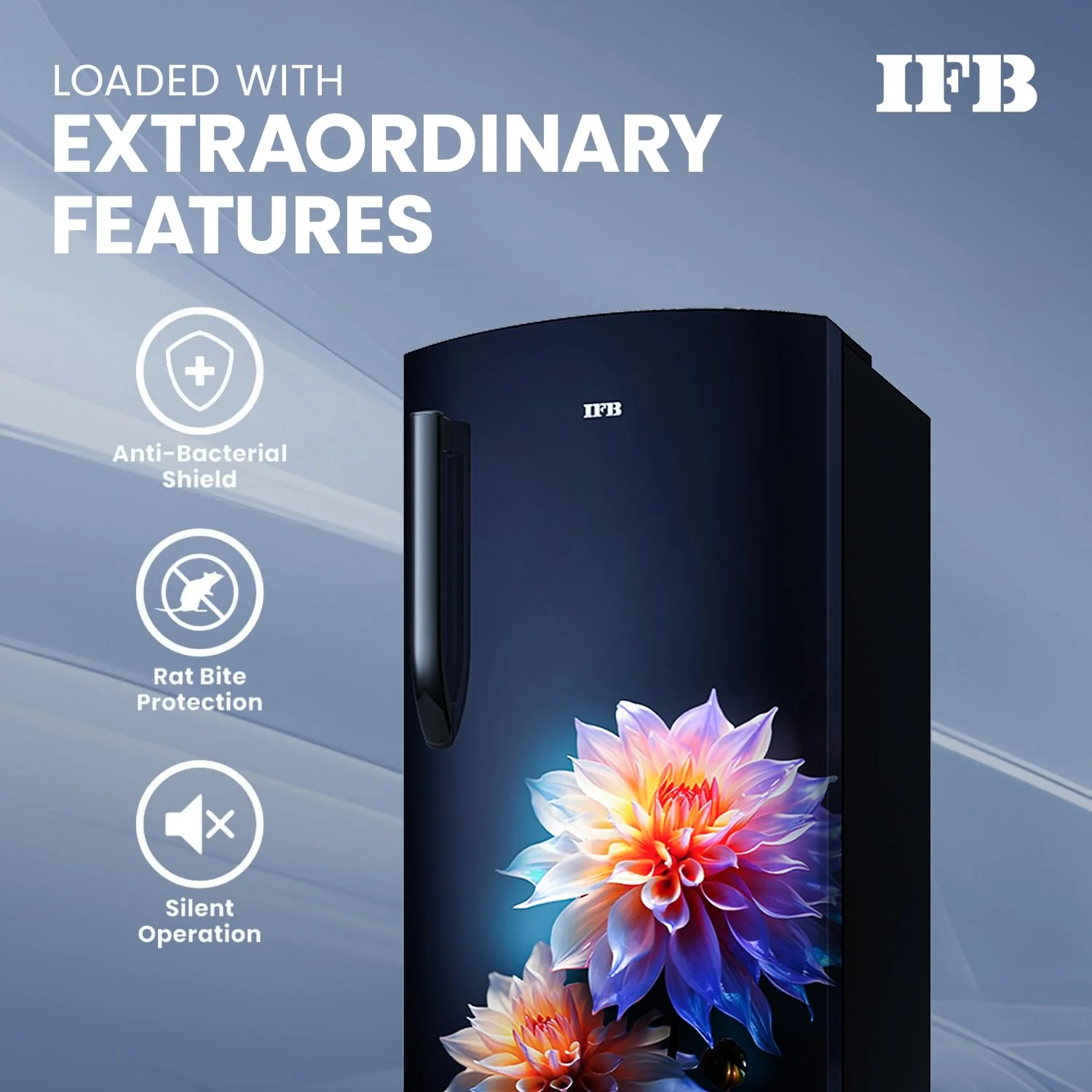 IFB Smart Choice 187L 4 Star Direct Cool Advanced Inverter Single Door Refrigerator (IFBDC-2134DBNED, Divine Bliss-Blue, Humidity Controller, Extraordinary Space with Base Drawer) - Image 8