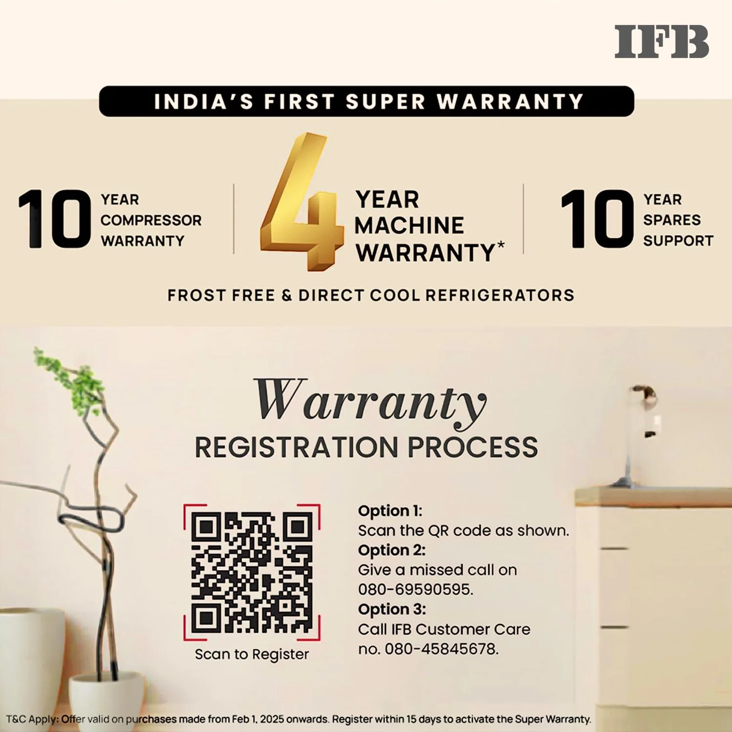 IFB Smart Choice 331L, 3 Star, Tru Convertible 12-in-1, Advanced Inverter Compressor, Frost Free Double Door Refrigerator, WiFi Enabled, 4-Year Machine Warranty (IFBFF-3833DKSETU, Metal Black) - Image 13