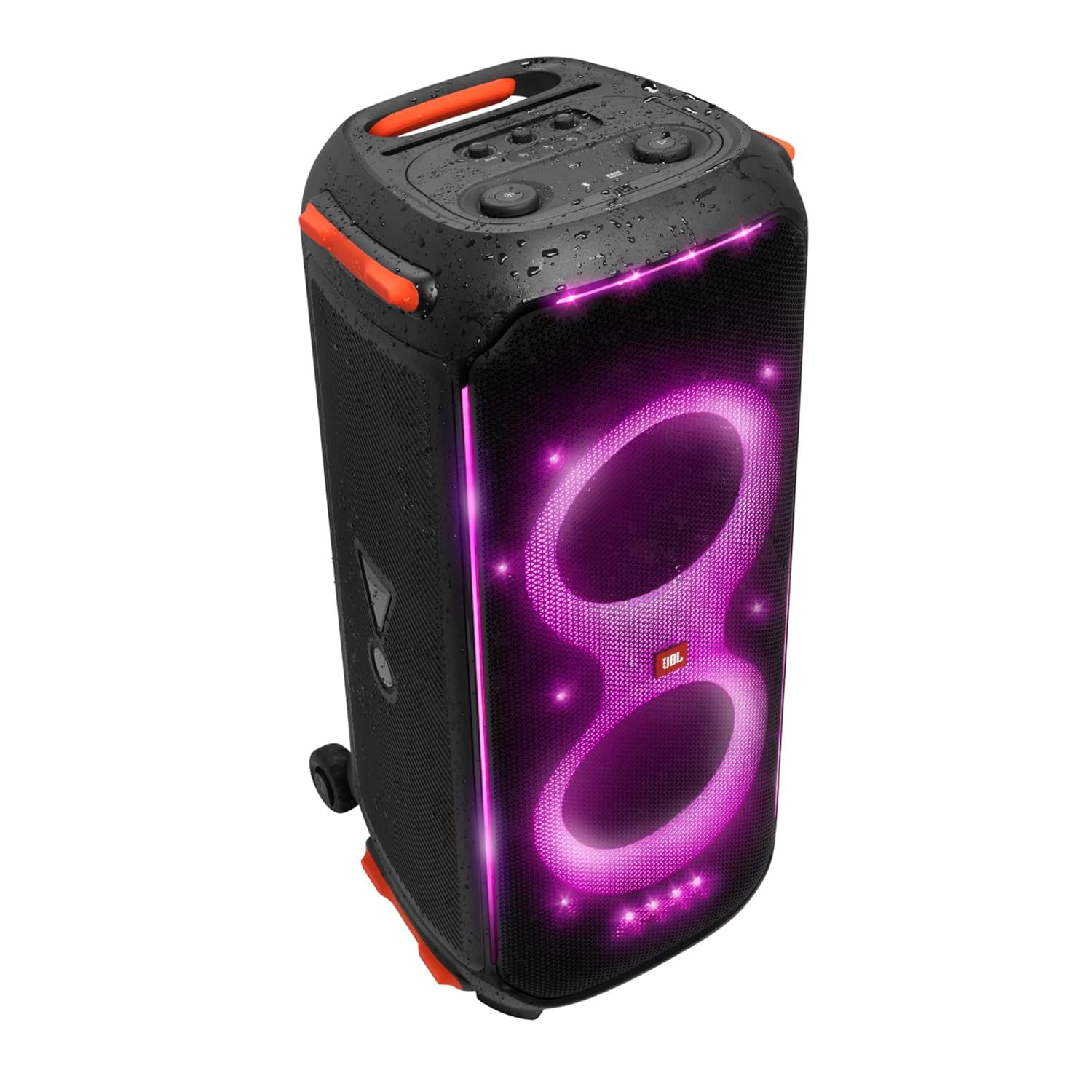 JBL PartyBox 710 Bluetooth Party Speaker with Dynamic Music Synced Flashing Club Pattern Lightshow, Pro Sound, Splashproof, PartyBox App Personalisation,Guitar and Mic Input(800 Watt RMS, Black) - Image 5
