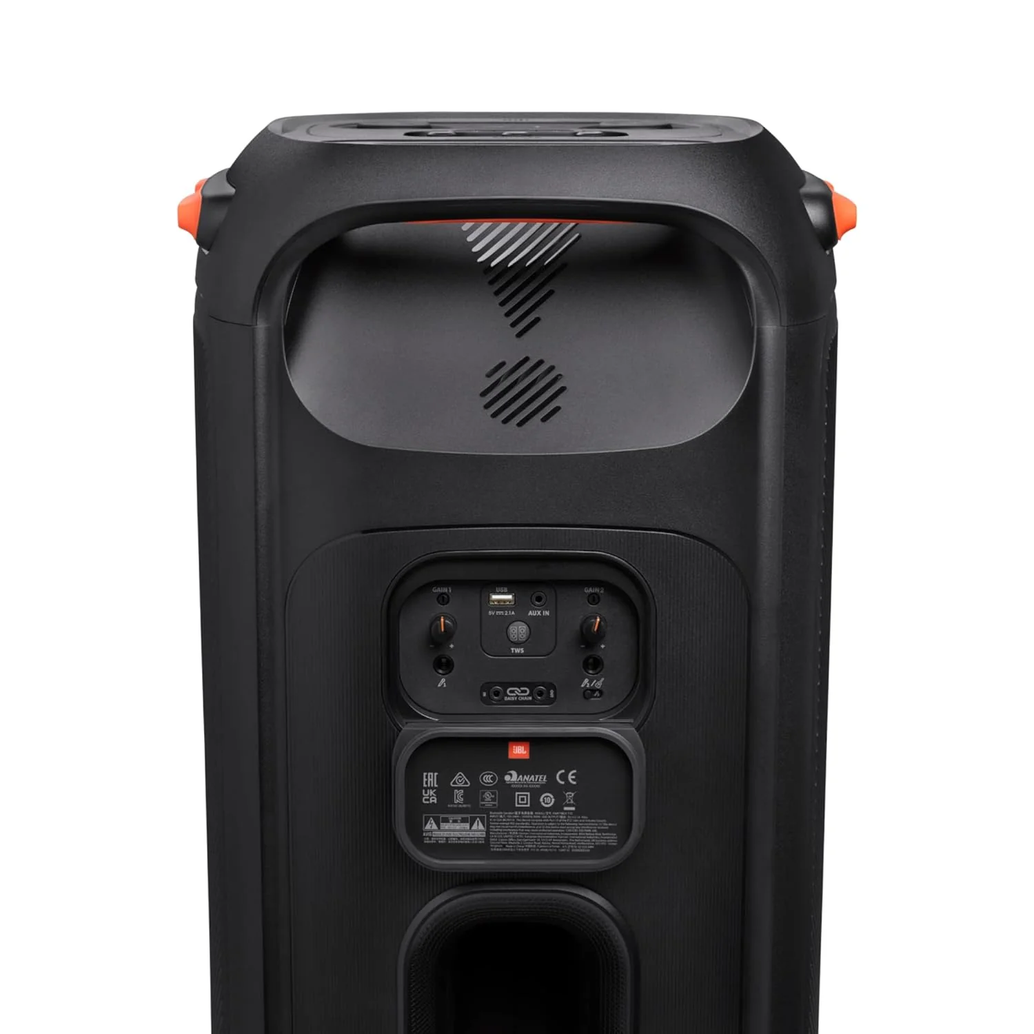 JBL PartyBox 710 Bluetooth Party Speaker with Dynamic Music Synced Flashing Club Pattern Lightshow, Pro Sound, Splashproof, PartyBox App Personalisation,Guitar and Mic Input(800 Watt RMS, Black) - Image 9