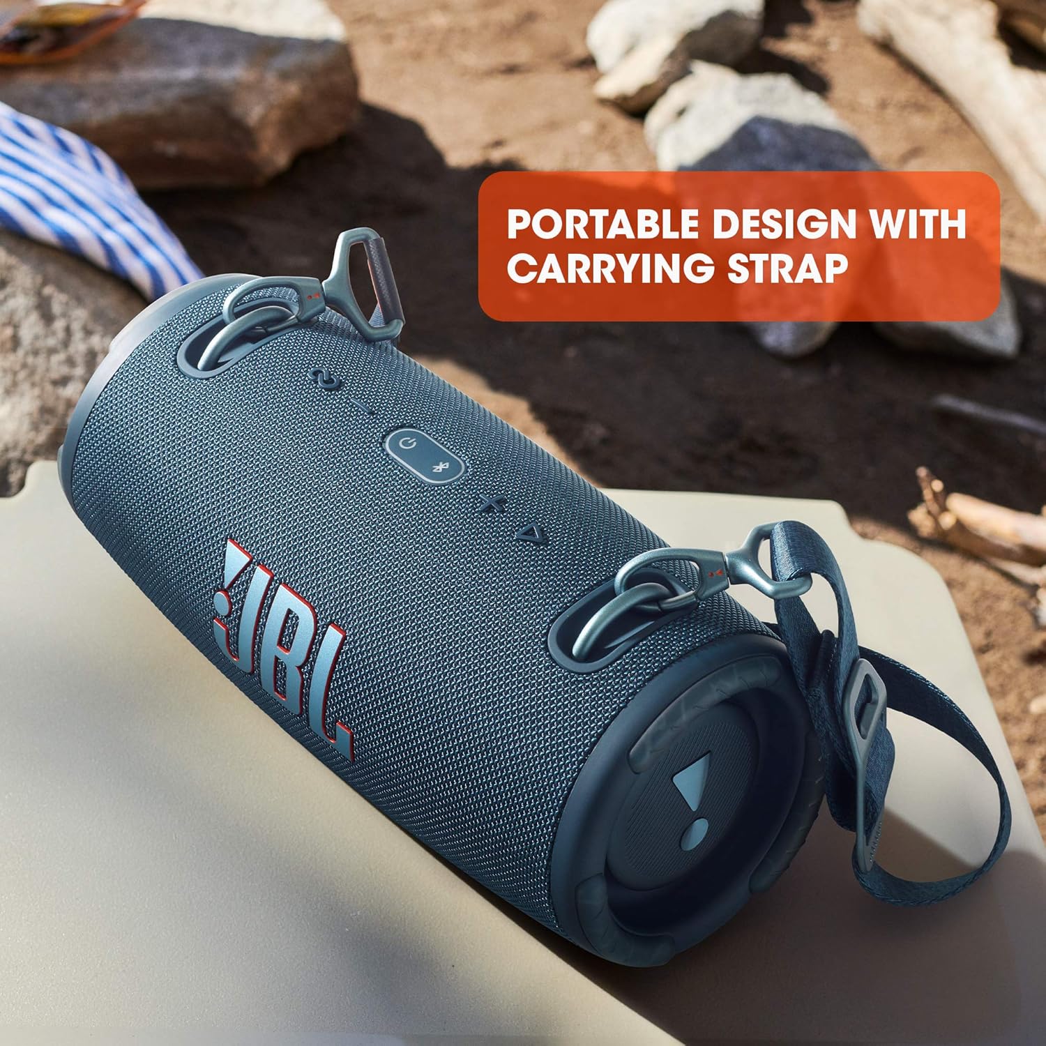 JBL Xtreme 3 - Portable Bluetooth Speaker, Powerful Sound and Deep Bass, IP67 Waterproof, 15 Hours of Playtime, Powerbank, JBL PartyBoost for Multi-speaker Pairing (Black) - Image 4