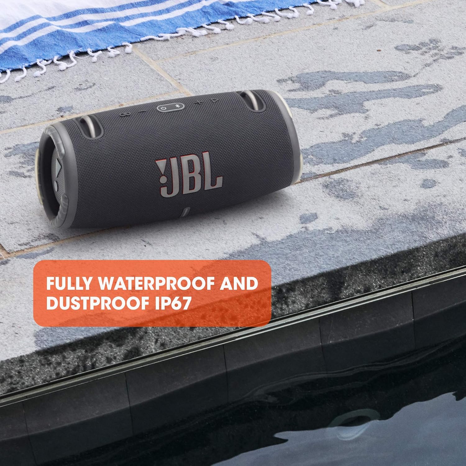 JBL Xtreme 3 - Portable Bluetooth Speaker, Powerful Sound and Deep Bass, IP67 Waterproof, 15 Hours of Playtime, Powerbank, JBL PartyBoost for Multi-speaker Pairing (Black) - Image 5