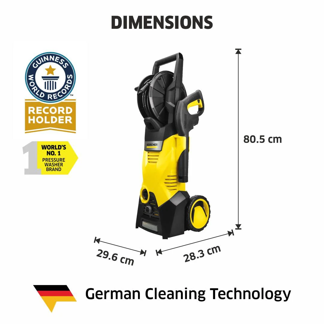 KARCHER Kärcher K 3 HR KAP - Pressure Washer, Pack of 1 Yellow & Black - Image 4