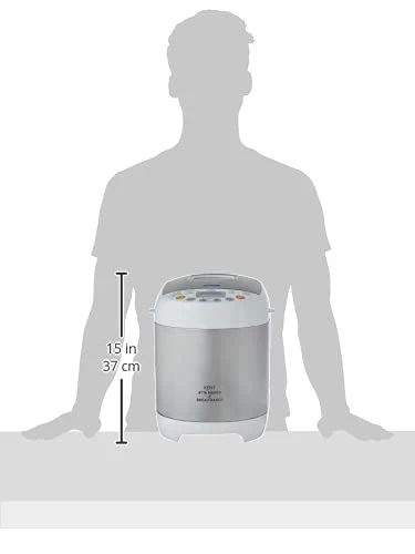 Kent Atta and Bread Maker for Home, Fully Automatic With 19 Pre-set Menu, 550w 16010 (Steel Grey) - Image 2