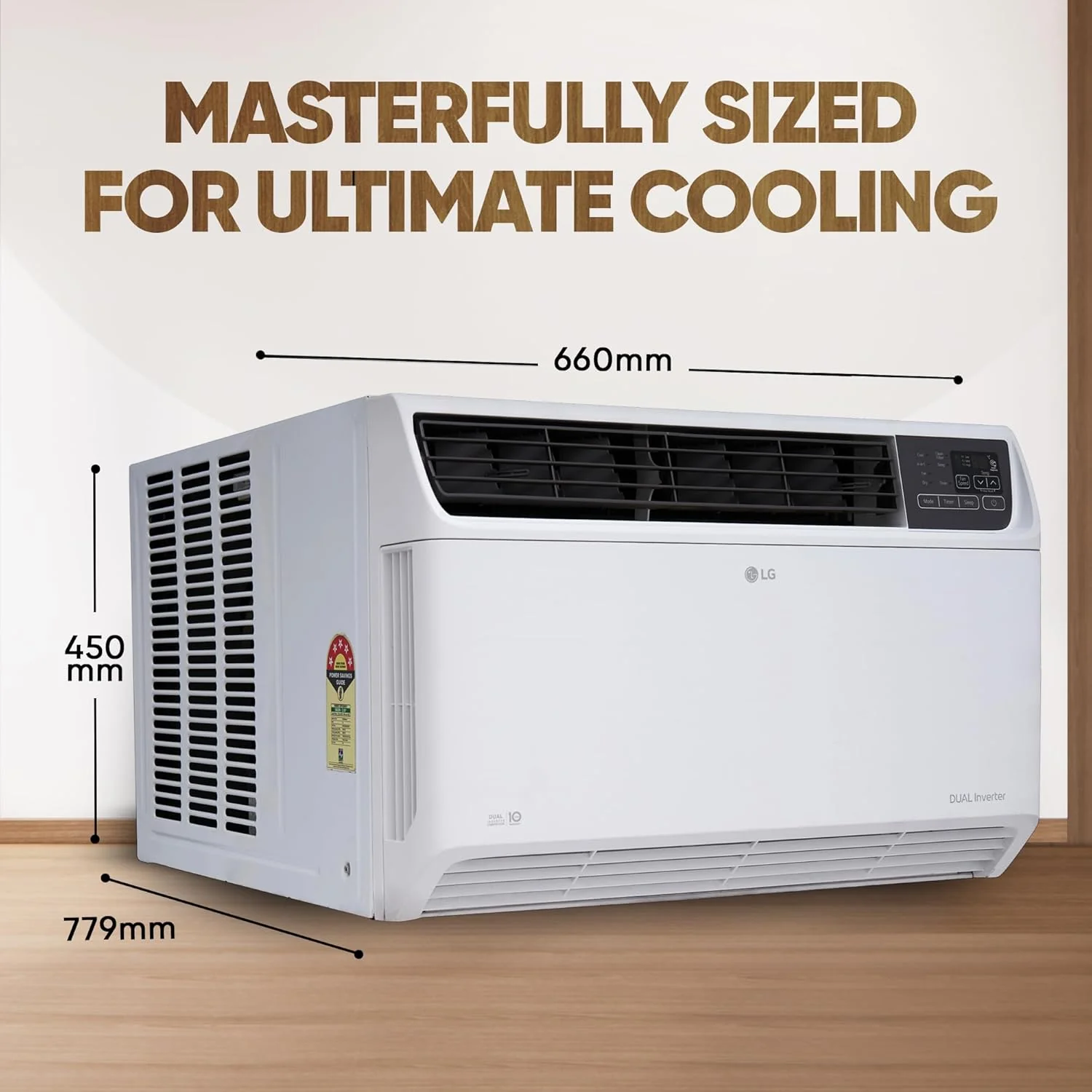 LG 1.5 Ton 3 Star DUAL Inverter Window AC (Copper, Convertible 4-in-1 cooling, 4 Way Air Swing, HD Filter, UW-Q18WUXA, White) - Image 2