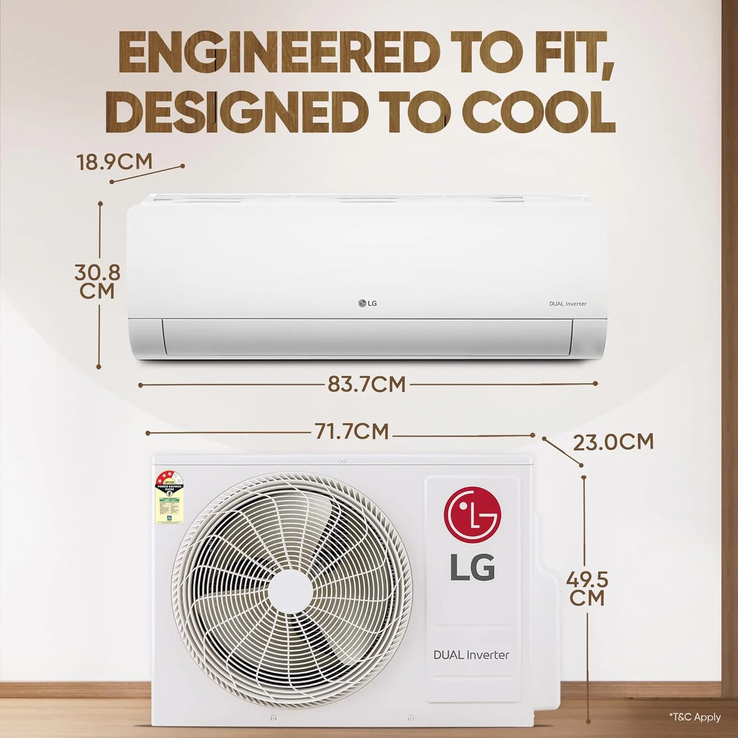 LG 1.5 Ton 3 Star Hot & Cold, DUAL Inverter Split AC (Copper, Convertible 5-in-1, VIRAAT Mode, 4 Way Swing, HD Filter with Anti-Virus Protection, US-H18VNXE, White) - Image 6