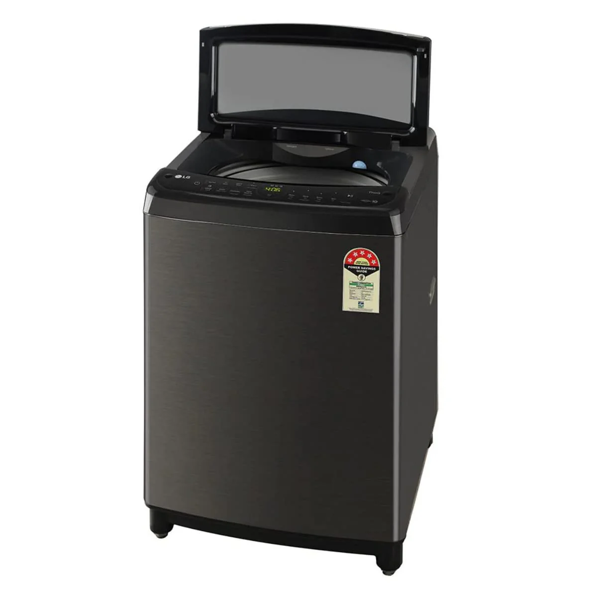 LG 10.0 Kg Inverter Wi-Fi Fully-Automatic Top Loading Washing Machine (THD10SWP, Platinum Black,Stainless Steel) - Image 9