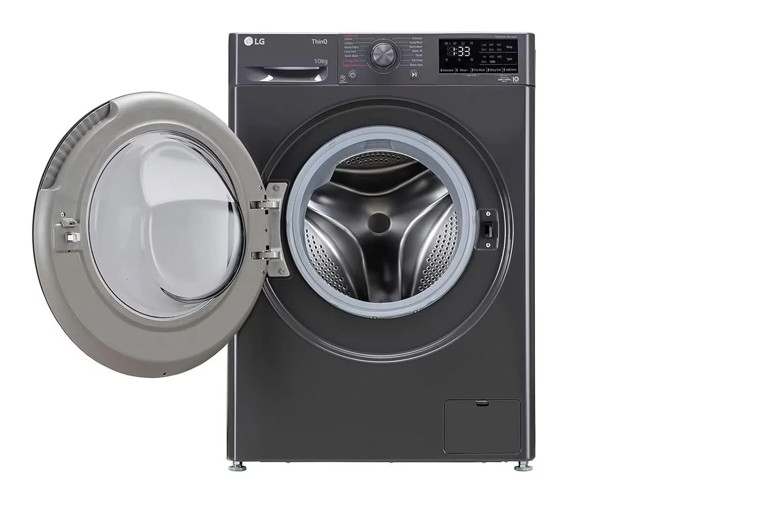 LG 10 Kg 5 Star Inverter Wi-Fi Fully-Automatic Front Loading Washing Machine with Inbuilt heater (FHP1410Z5M, Middle Black with Chrome Door, AI DD Technology & Steam) - Image 8