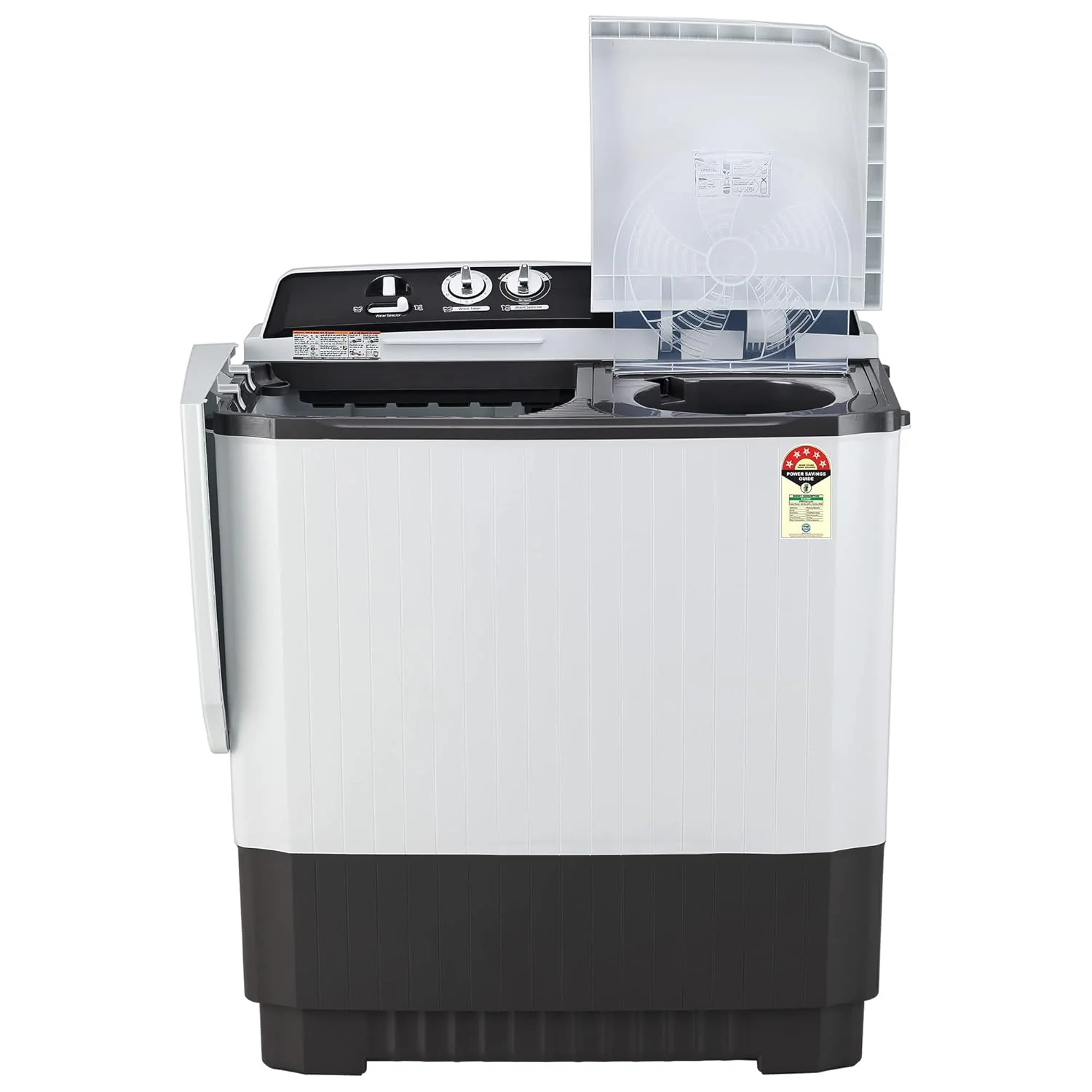 LG 10 kg 5 Star Semi-Automatic Top Load Washing Machine Appliance (P1040RGAZ, Dark Gray, Roller Jet Pulsator) - Image 8