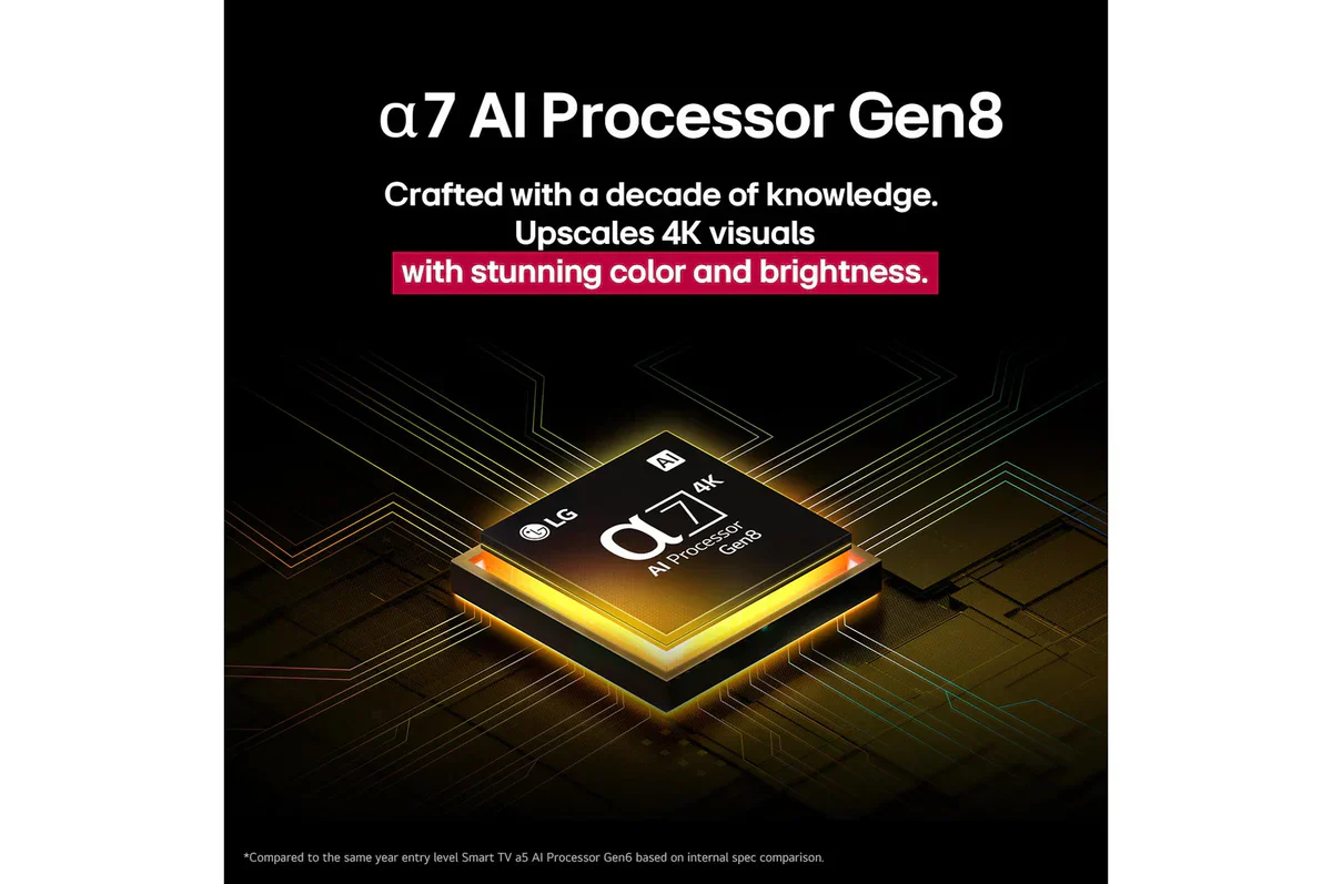 LG 108cm (43 Inch) 4K UHD Smart AI TV (43UA83006LA, 2025 Model) | α7 AI Processor Gen8 | Filmmaker Mode™ | Dolby Atmos - Image 2