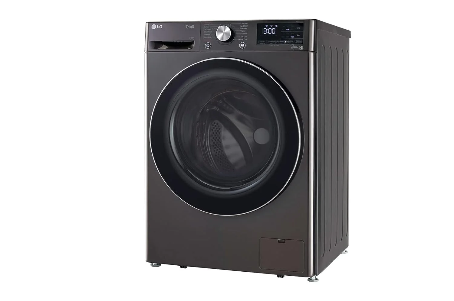 LG 11 Kg 5 Star Inverter Wi-Fi Fully-Automatic Front Load Washing Machine with In-Built Heater (FHP1411Z9B, Black VCM, AI DD Technology, 1400 RPM &amp; Steam+) - Image 8