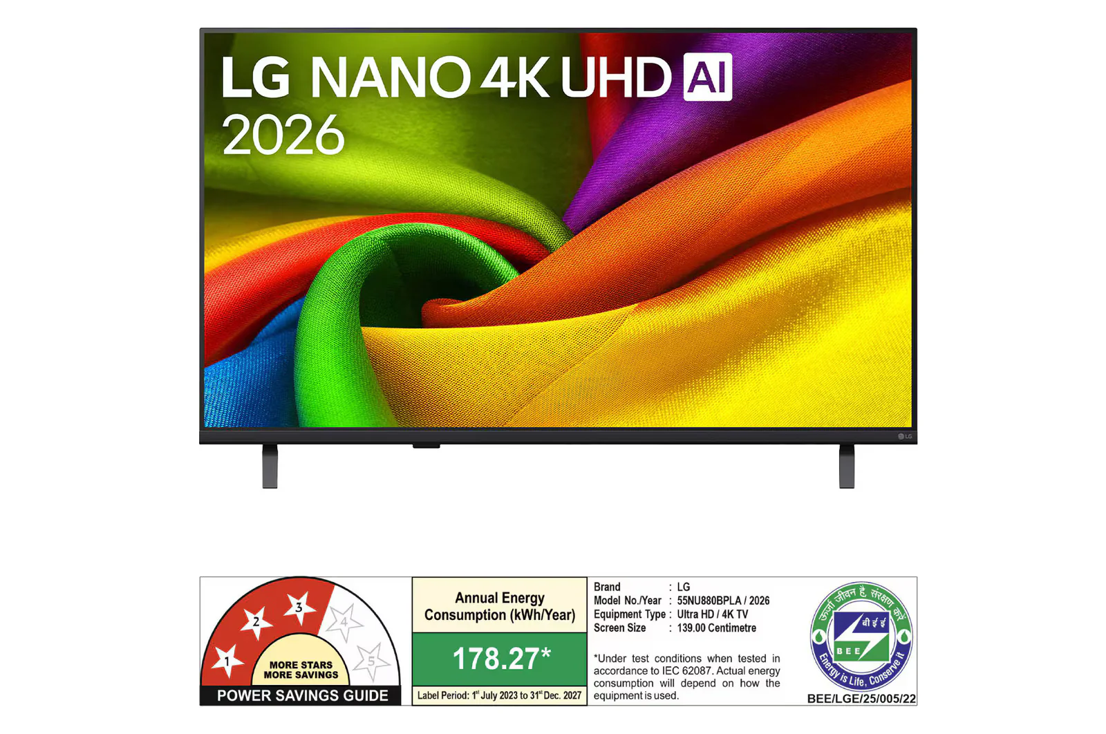 LG 139 cm (55 Inch) NANO 4K UHD Smart TV – 55NU880BPLA | α7 AI Processor 4K Gen9 | HDR10 Pro | 2026 Model - Image 2