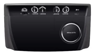 LG 14Kg Semi Automatic Washing Machine, Roller Jet Pulsator + Soak, Middle Black, 5 Star(P1465SKAZ) - Image 3