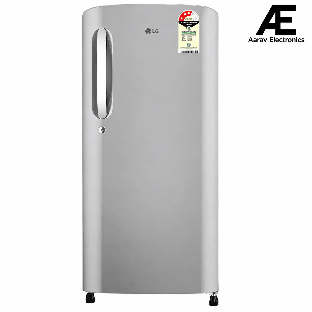 LG 185 Litres 3 Star Direct Cool Single Door Refrigerator with Smart Inverter Compressor (GLD1936YAPZ, Shiny Steel) (2026 Model)