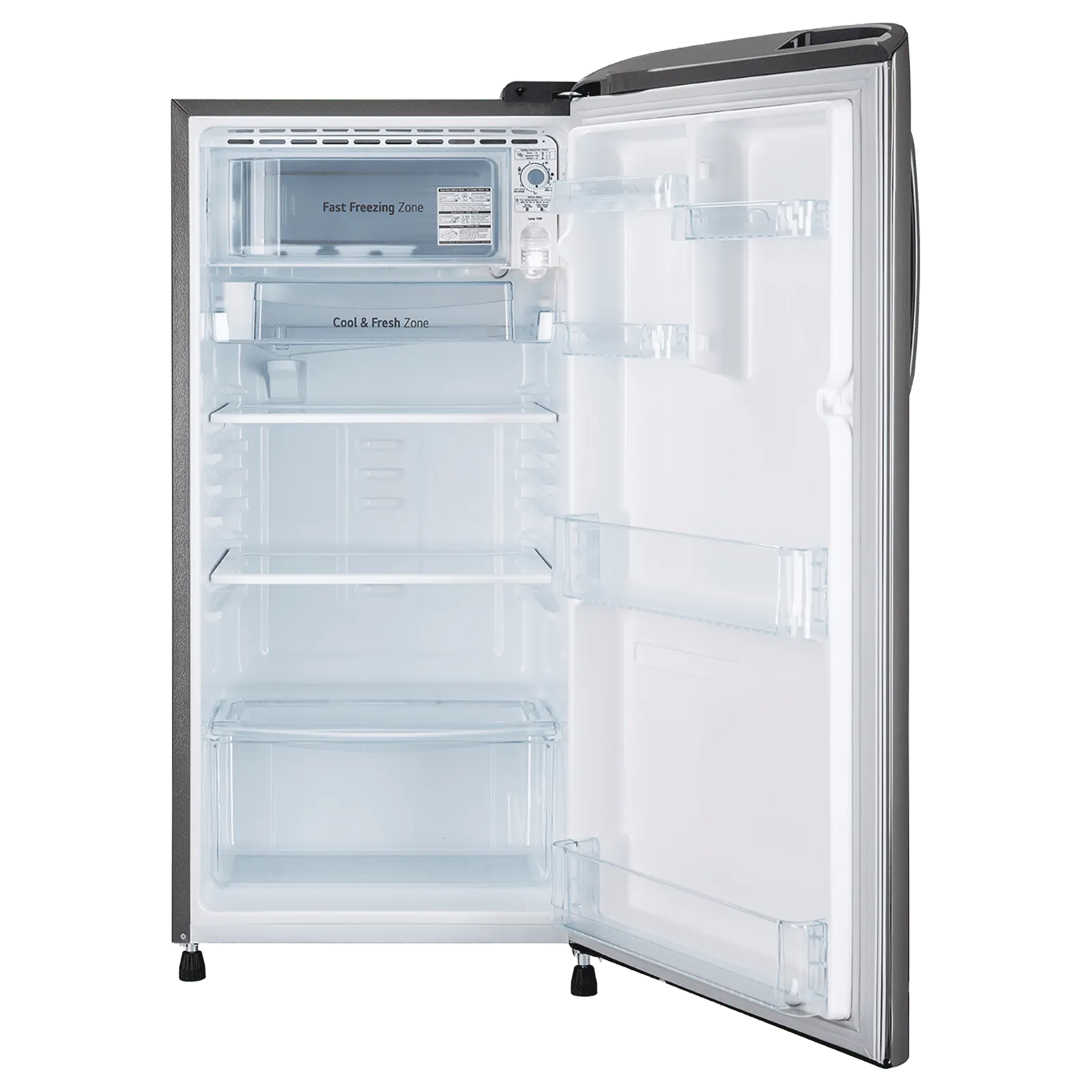 LG 185 Litres 3 Star Direct Cool Single Door Refrigerator with Smart Inverter Compressor (GLD1936YAPZ, Shiny Steel) (2026 Model) - Image 5