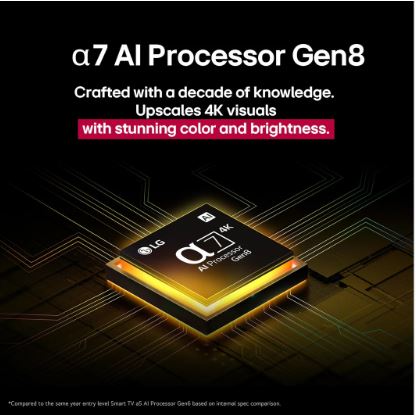 LG 189cm (75) QNED 8BA Smart TV with α7 AI Processor 4K Gen8, Filmmaker Mode with Dolby Atmos 2025 - Image 3